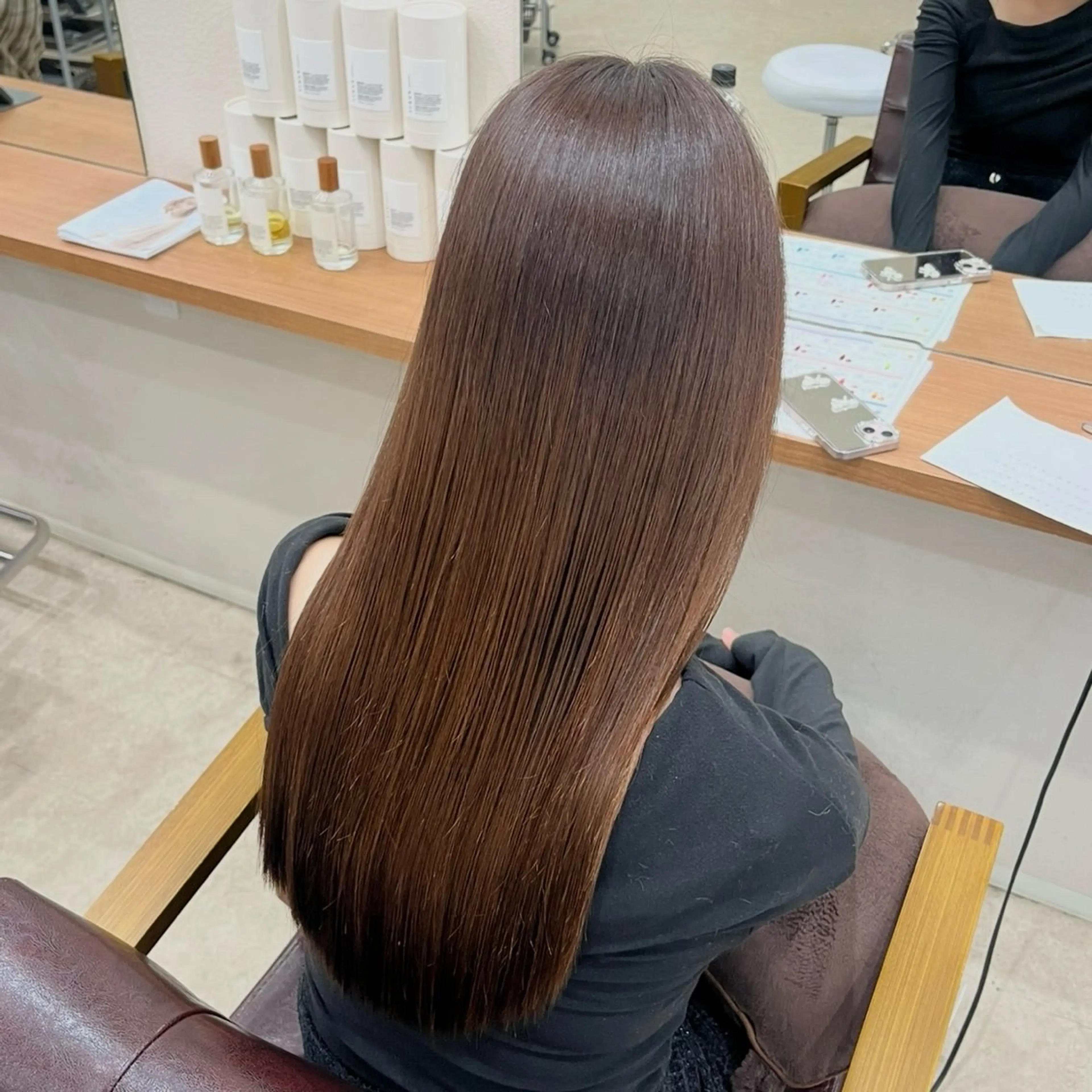 ロング トリートメント mei/艶髪/透明感 カラー/ヘアセットのヘアスタイル
