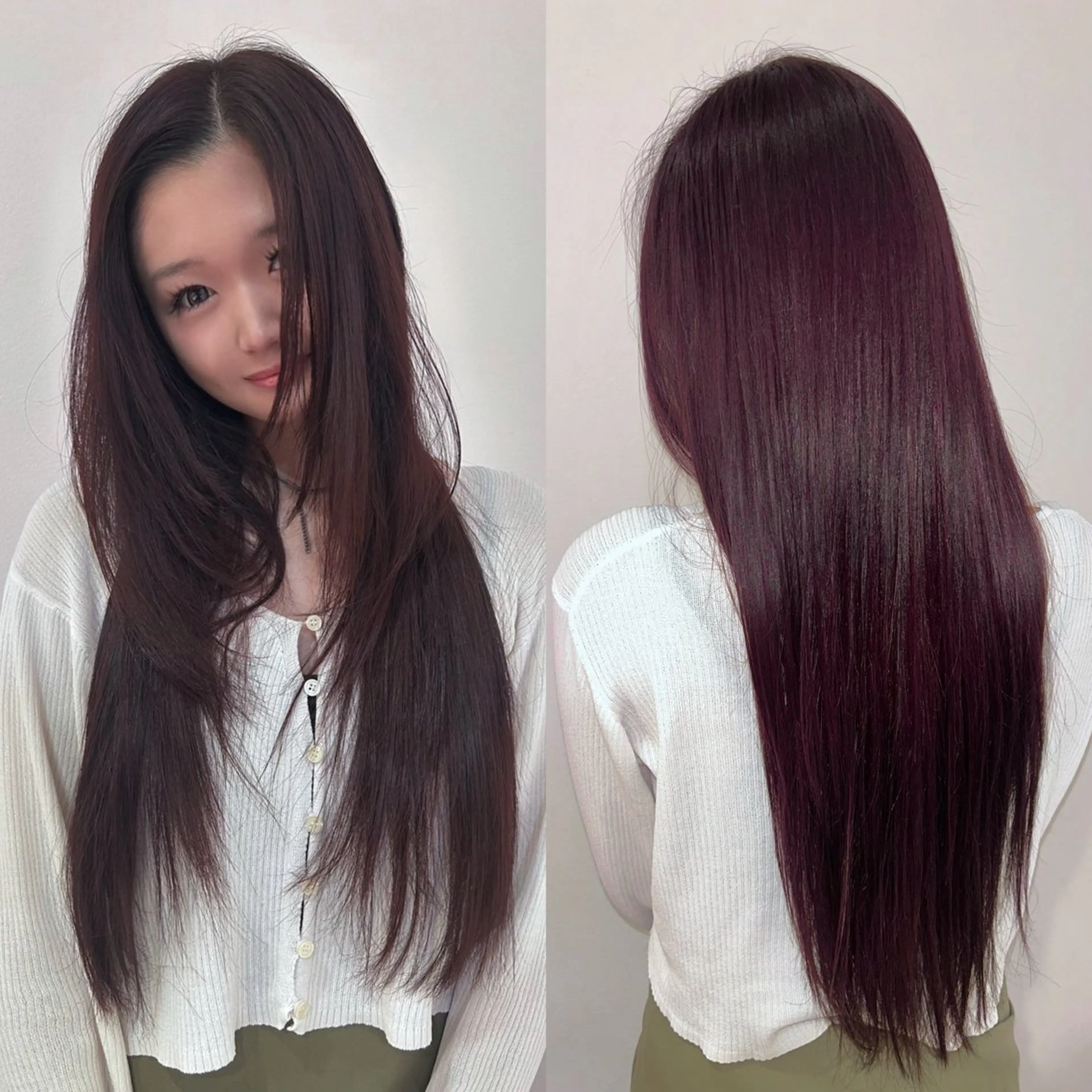 ロング カラー レッドカラー 髪質改善 ワンホンヘア/ 透明感カラー/ゆうとのヘアスタイル