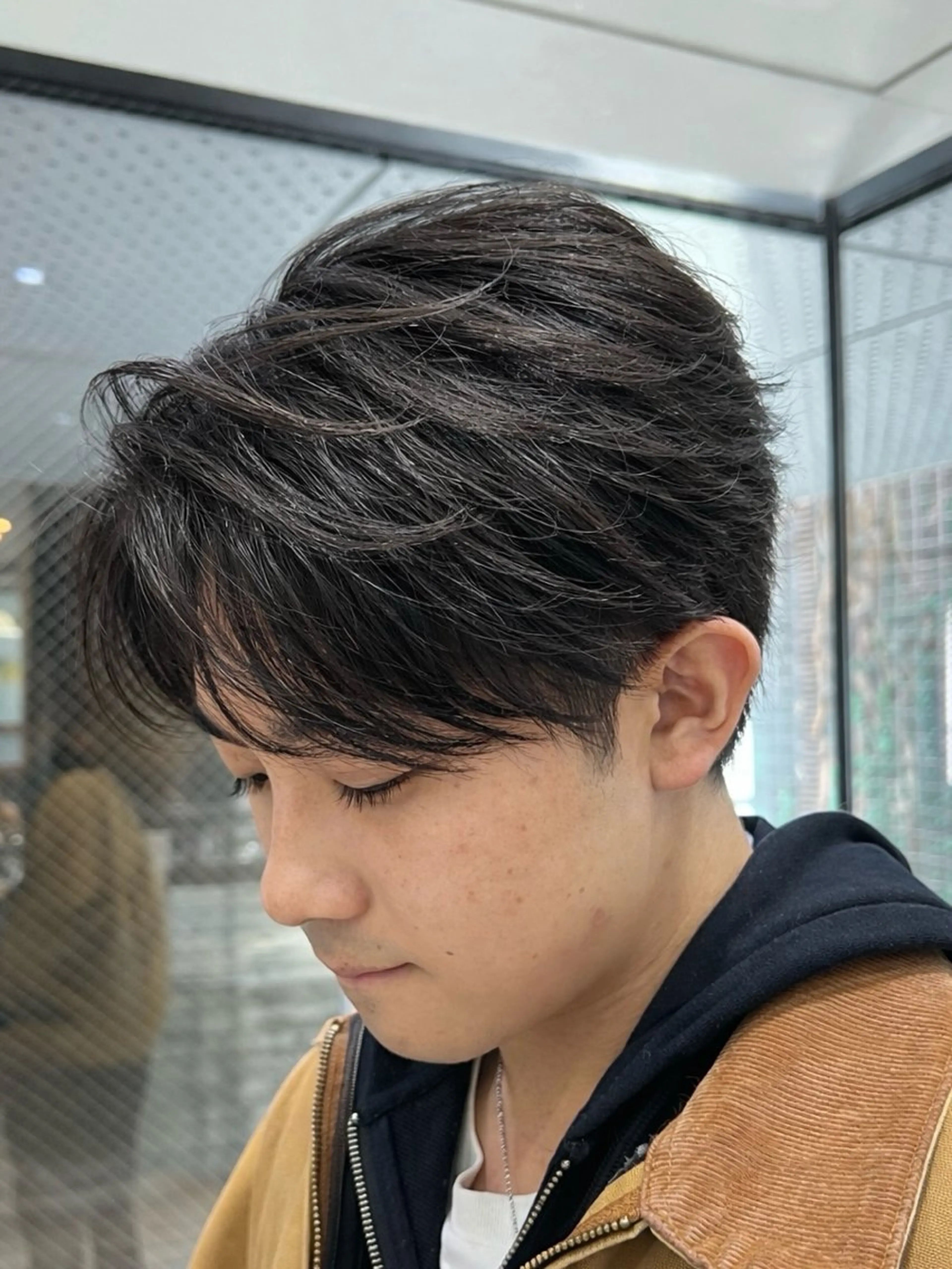 ショート パーマ メンズ フェザーパーマ メンズパーマ ショートヘア カット パーマ トリートメント ケンシロウ メンズパーマ特化⭕️のヘアスタイル