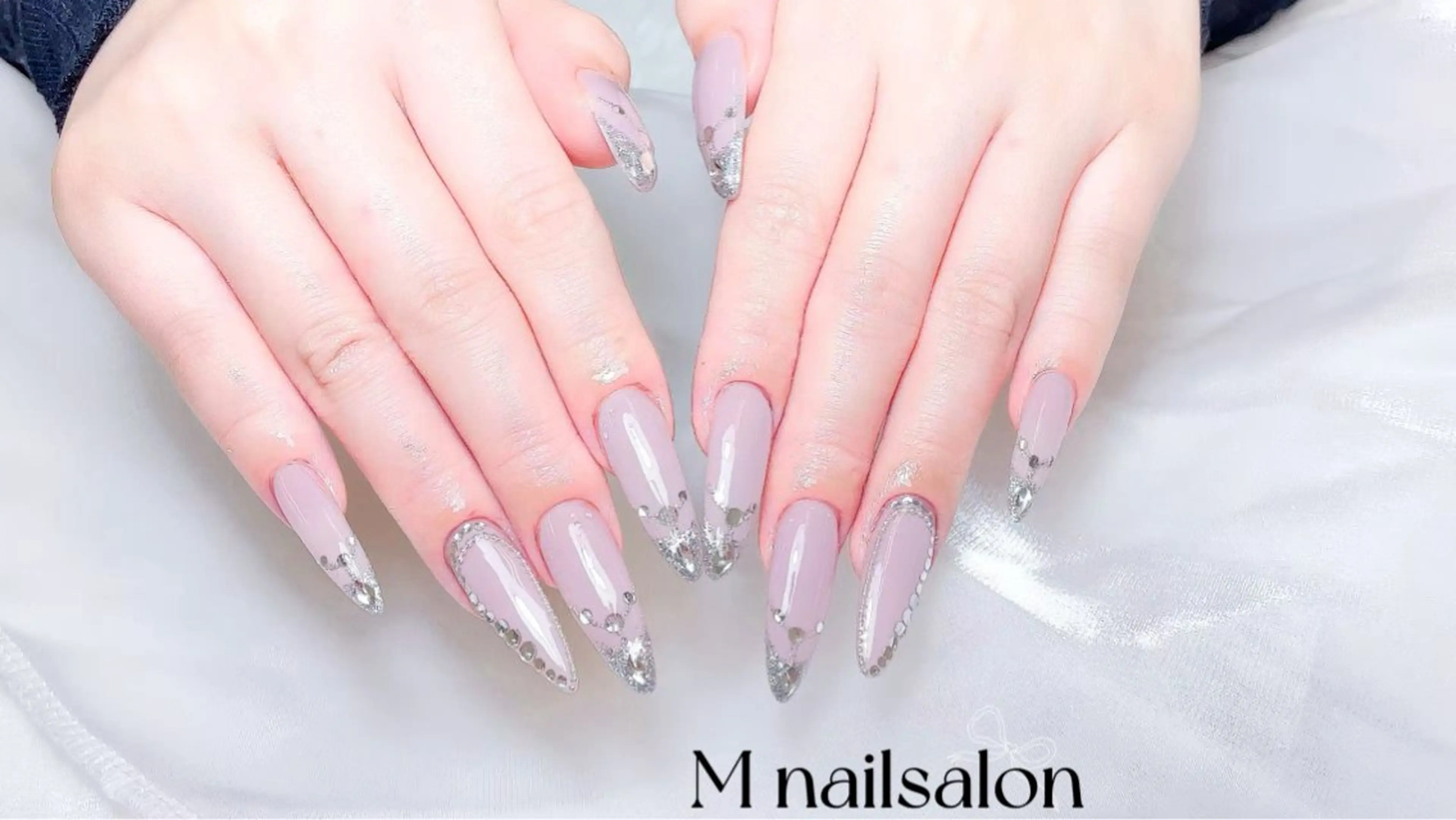 ネイル ハンドネイル M🌷nail 長さだし専門店のネイルデザイン