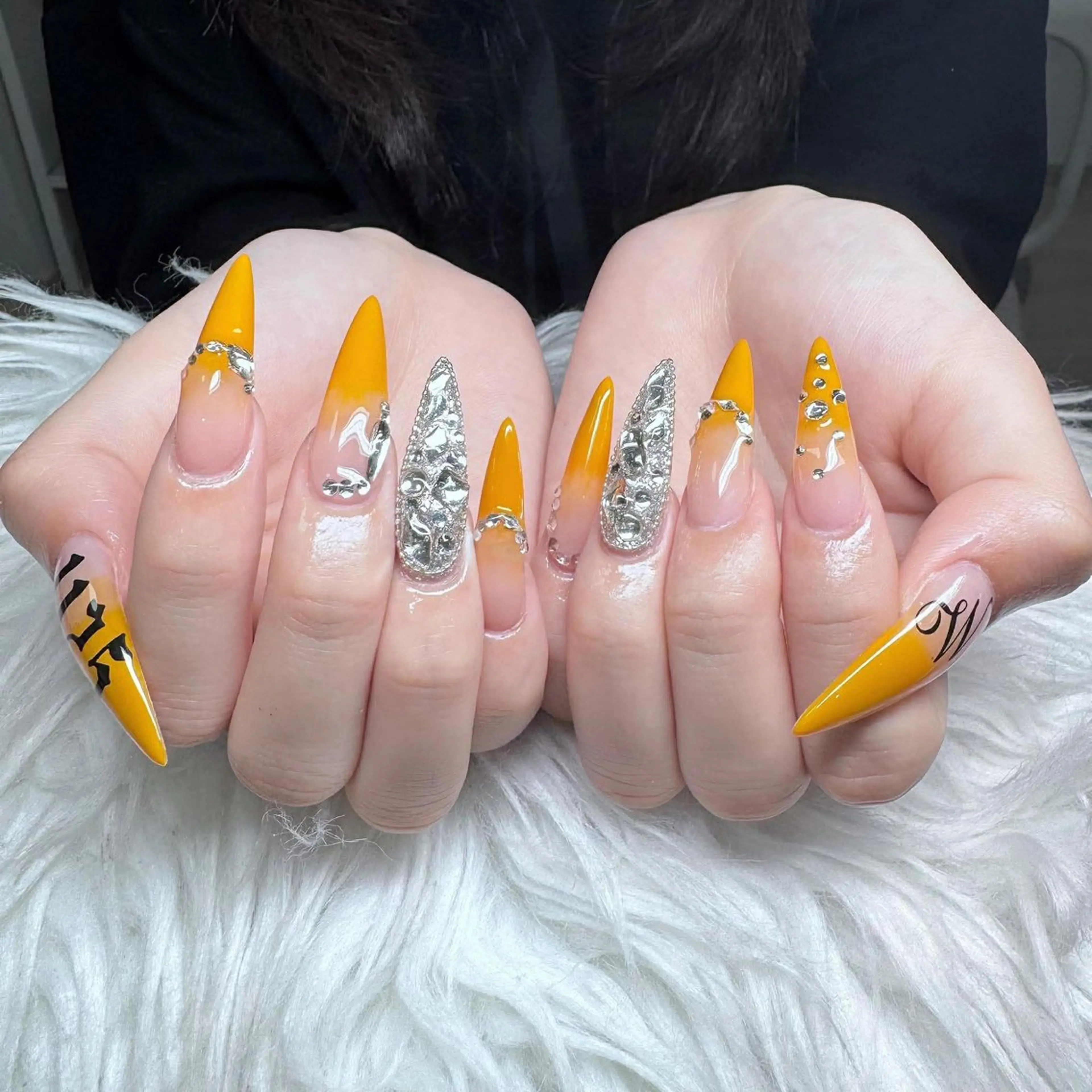 ネイル フットネイル フレンチネイル グラデーション 韓国ネイル ロングネイル ハンドネイル Hani Nail Salonのネイルデザイン