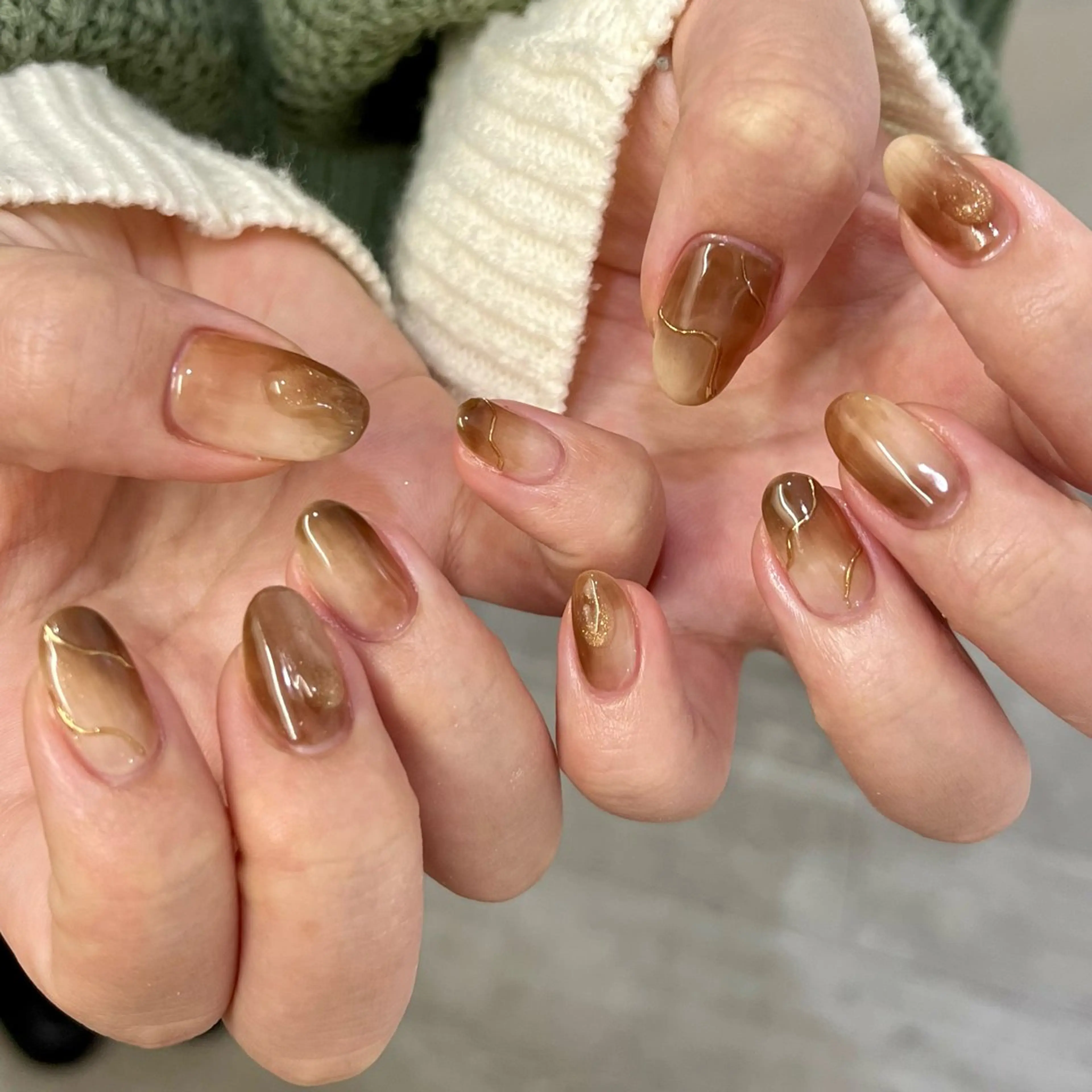ネイル ハンドネイル 新宿ニュアンスネイル makotoのネイルデザイン