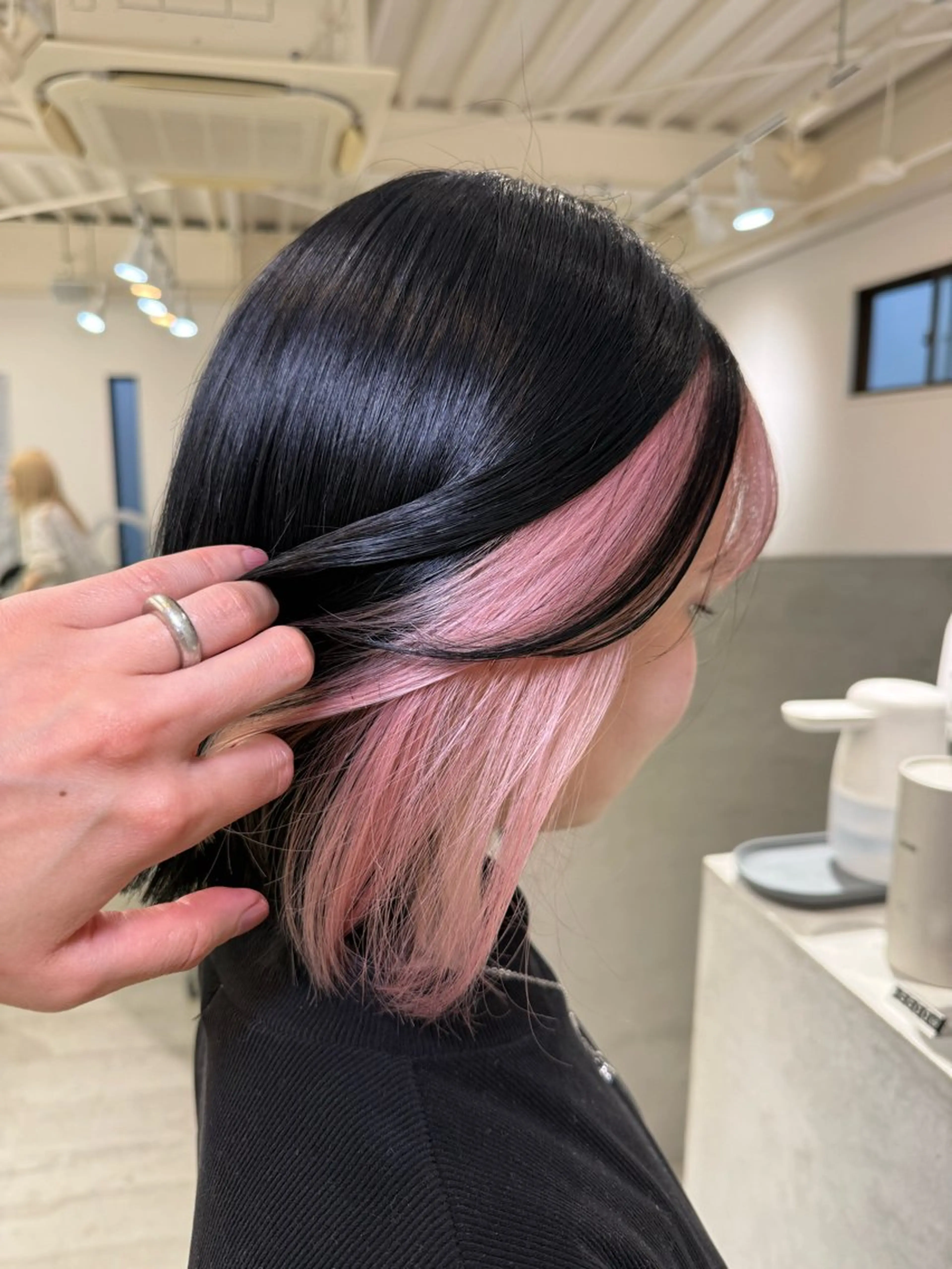 ミディアム カラー バレイヤージュ ベージュカラー ブリーチ ケアブリーチ ダブルカラー ヘアカラー トリートメント okumura makiのヘアスタイル