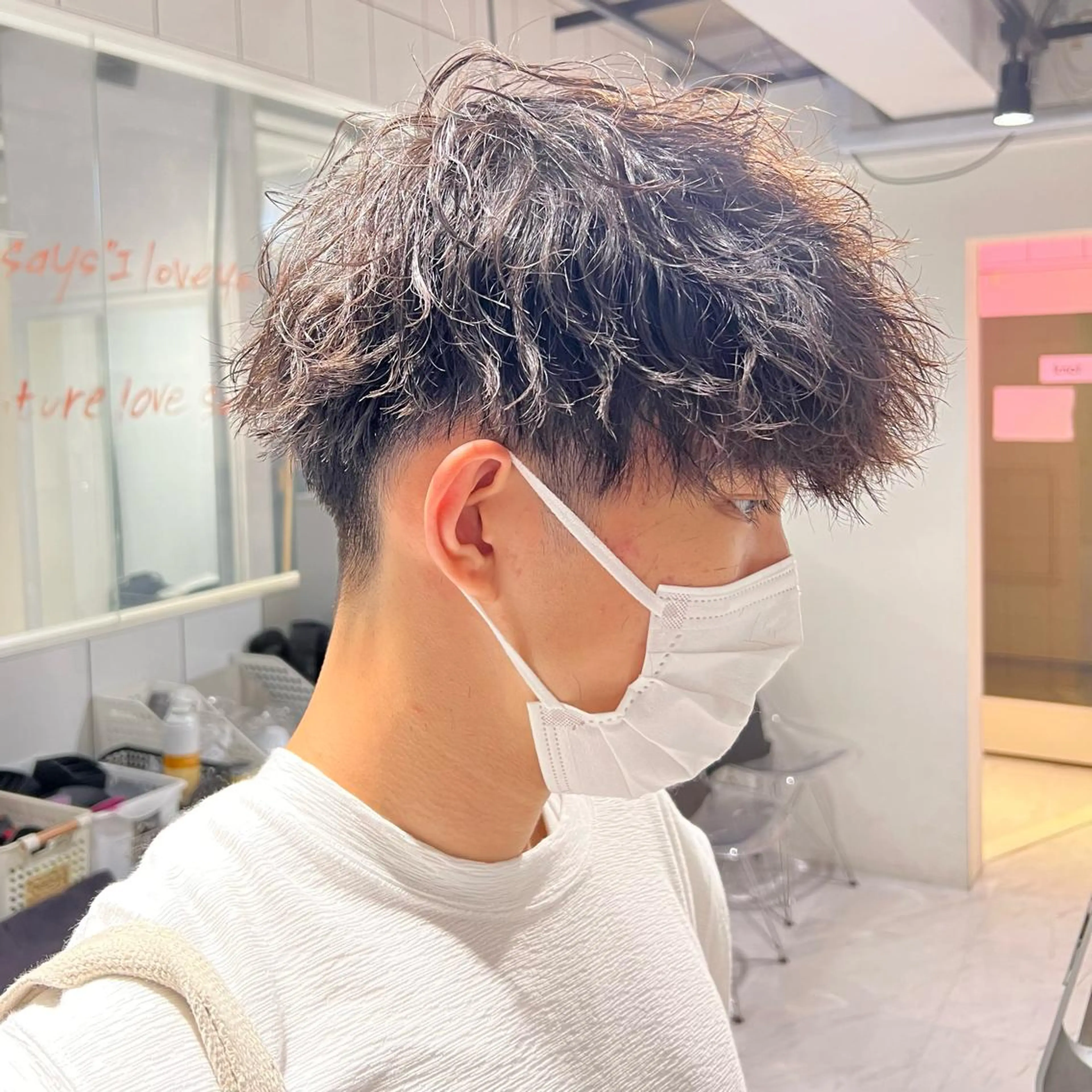 ショート カラー パーマ ヘアアレンジ メンズ 🔥札幌No.1🥇 パーマ特化美容師🔥のヘアスタイル