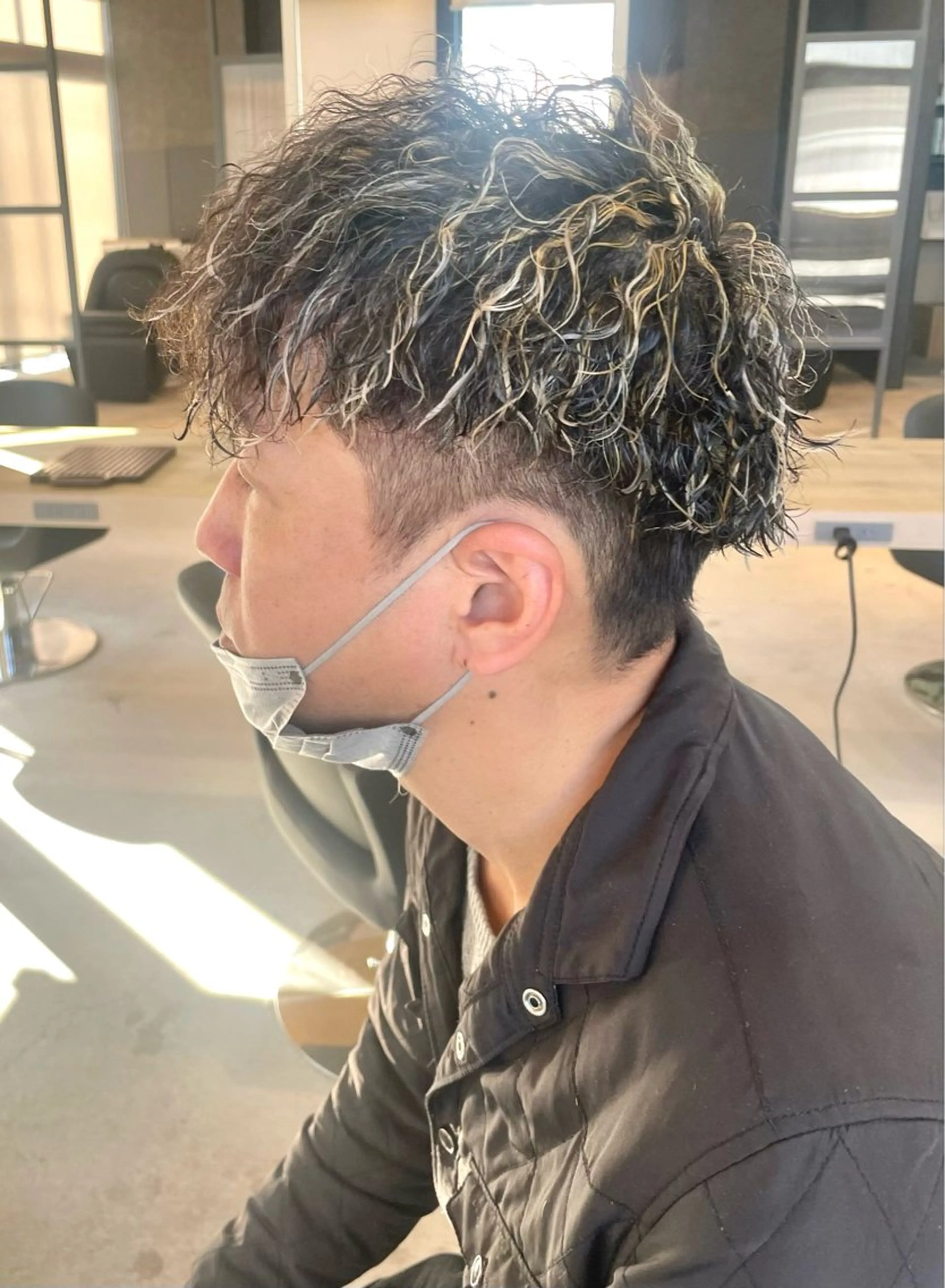 カラー パーマ メンズ AKI 🐉のヘアスタイル