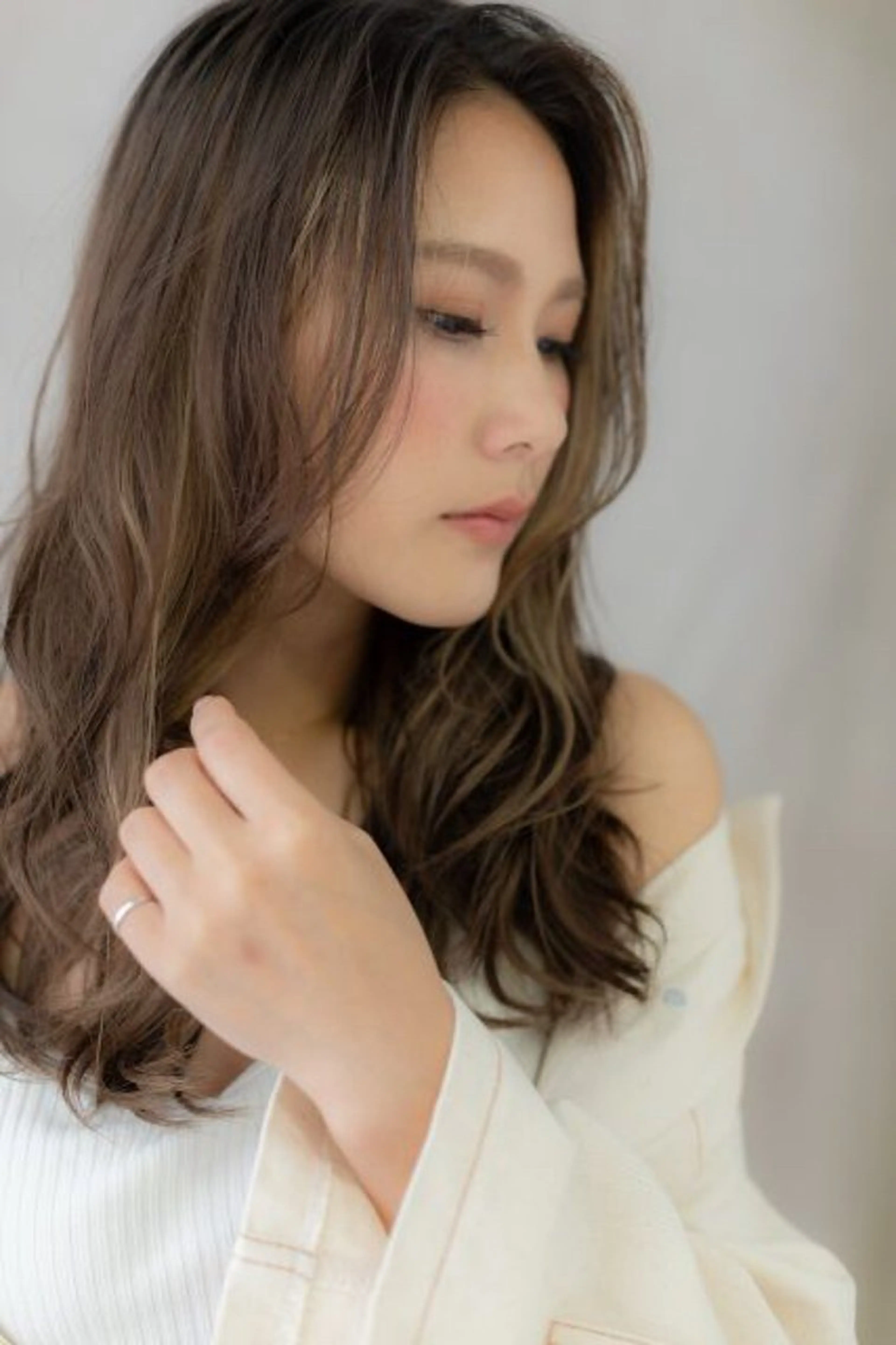 ロング 阿部 雲母のヘアスタイル