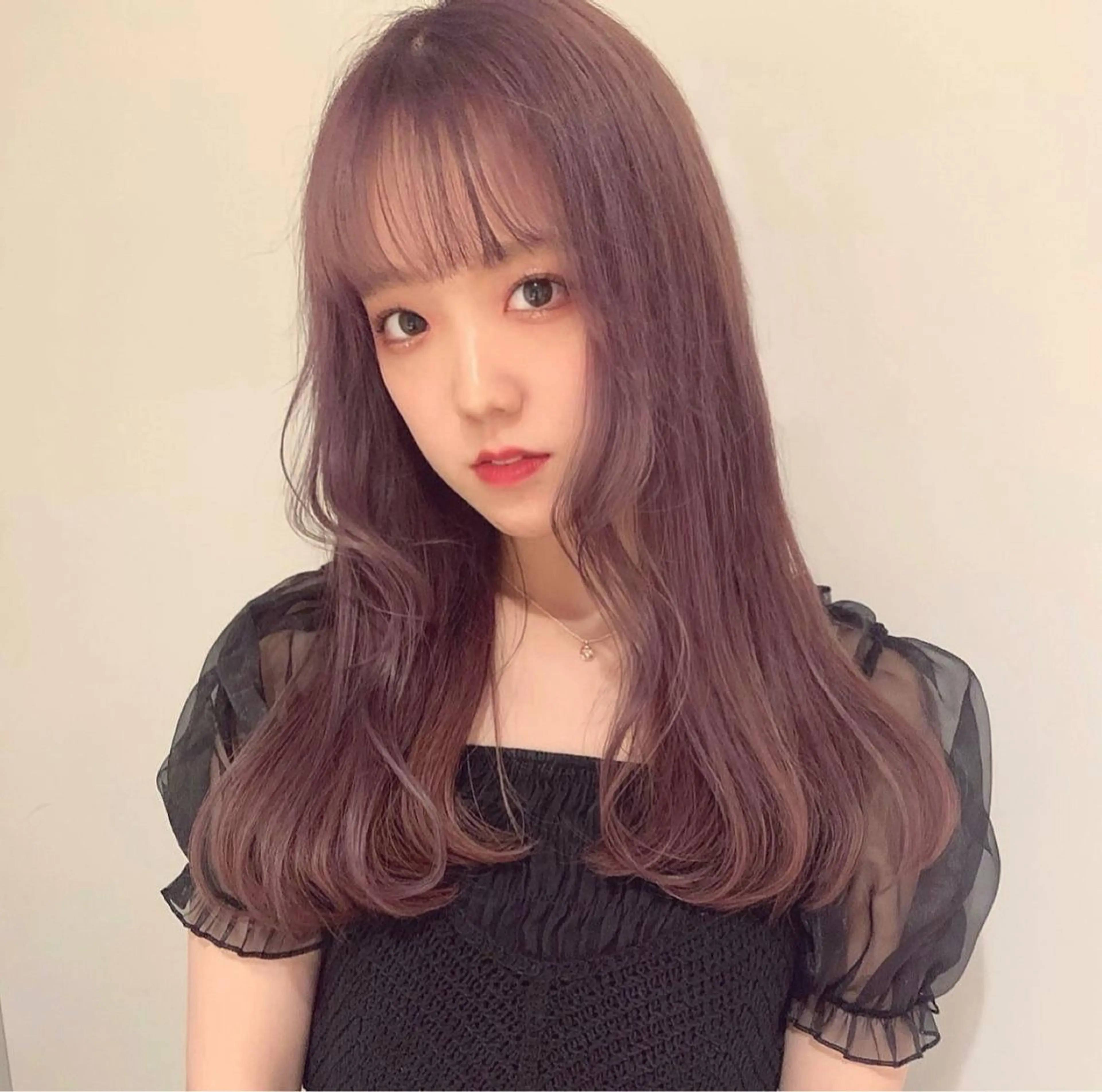 ロング カラー ヘアアレンジ ラベンダーカラー カット 🎀taro ブリーチなしカラーのヘアスタイル