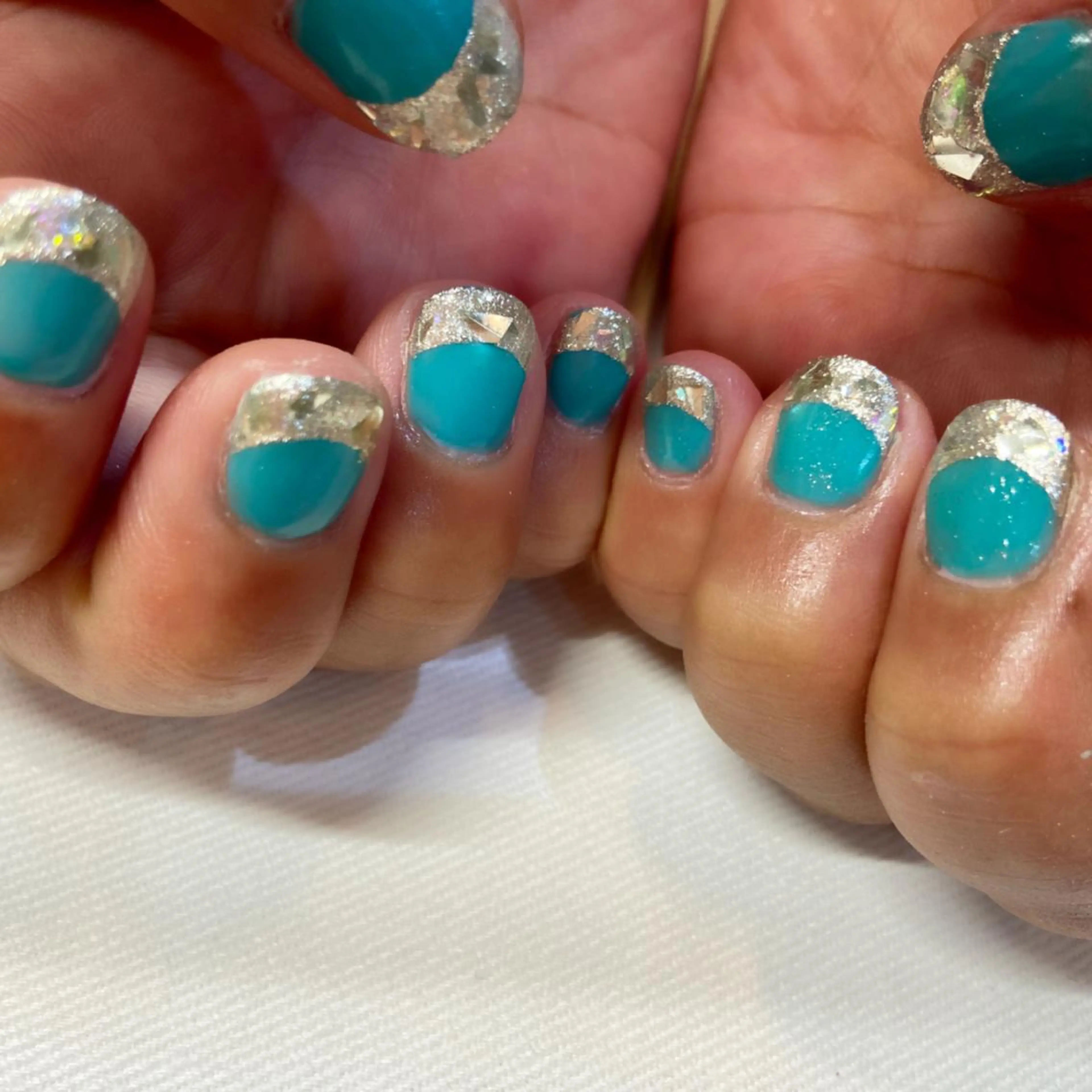 ネイル フレンチネイル ガラスフレンチ nailbios所属・nailbios .tomo.のネイルデザイン