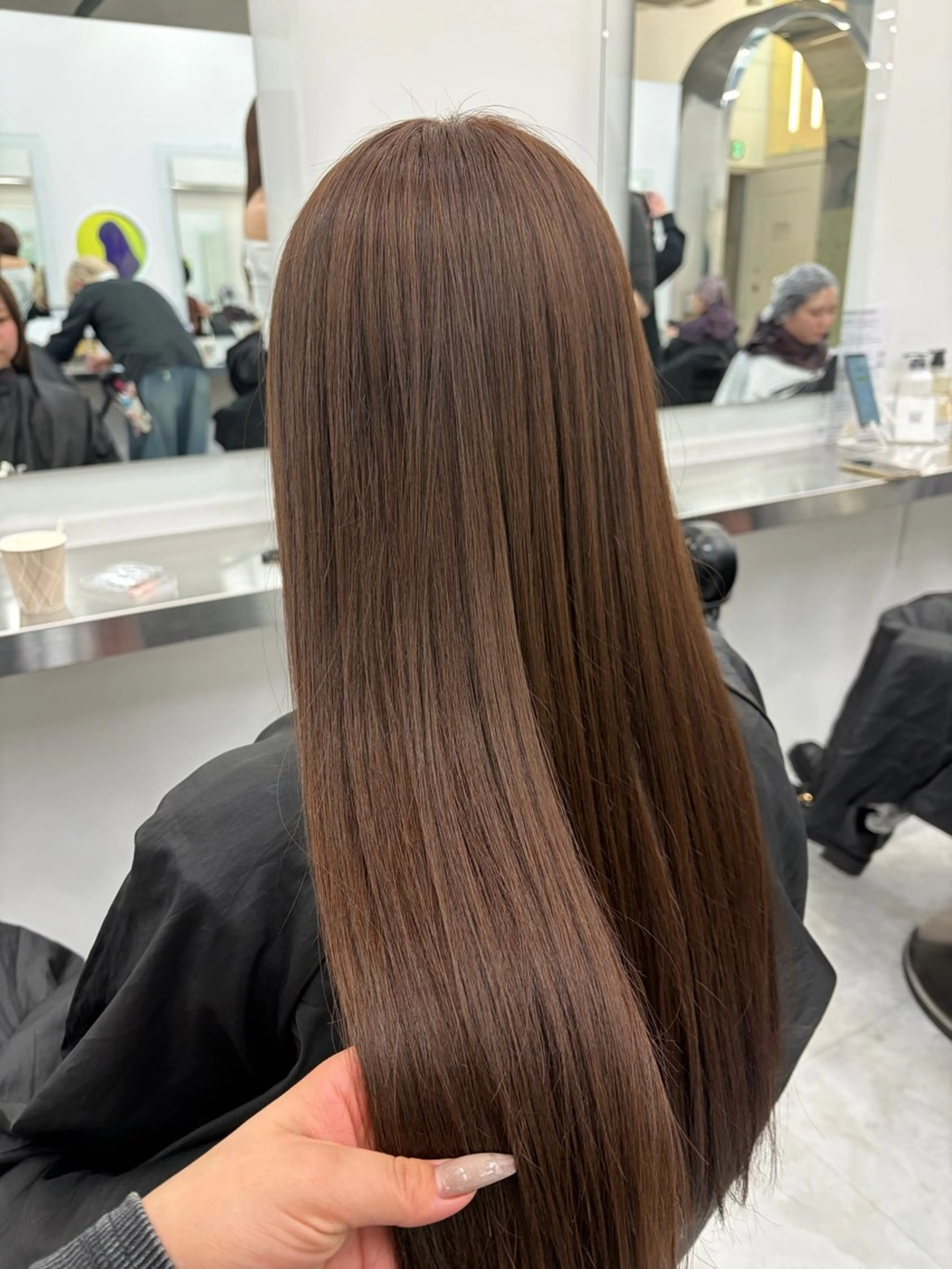 ロング ヘアカラー ヘアセット 艶髪ハイトーンカラー 渋谷🎀ririkaのヘアスタイル