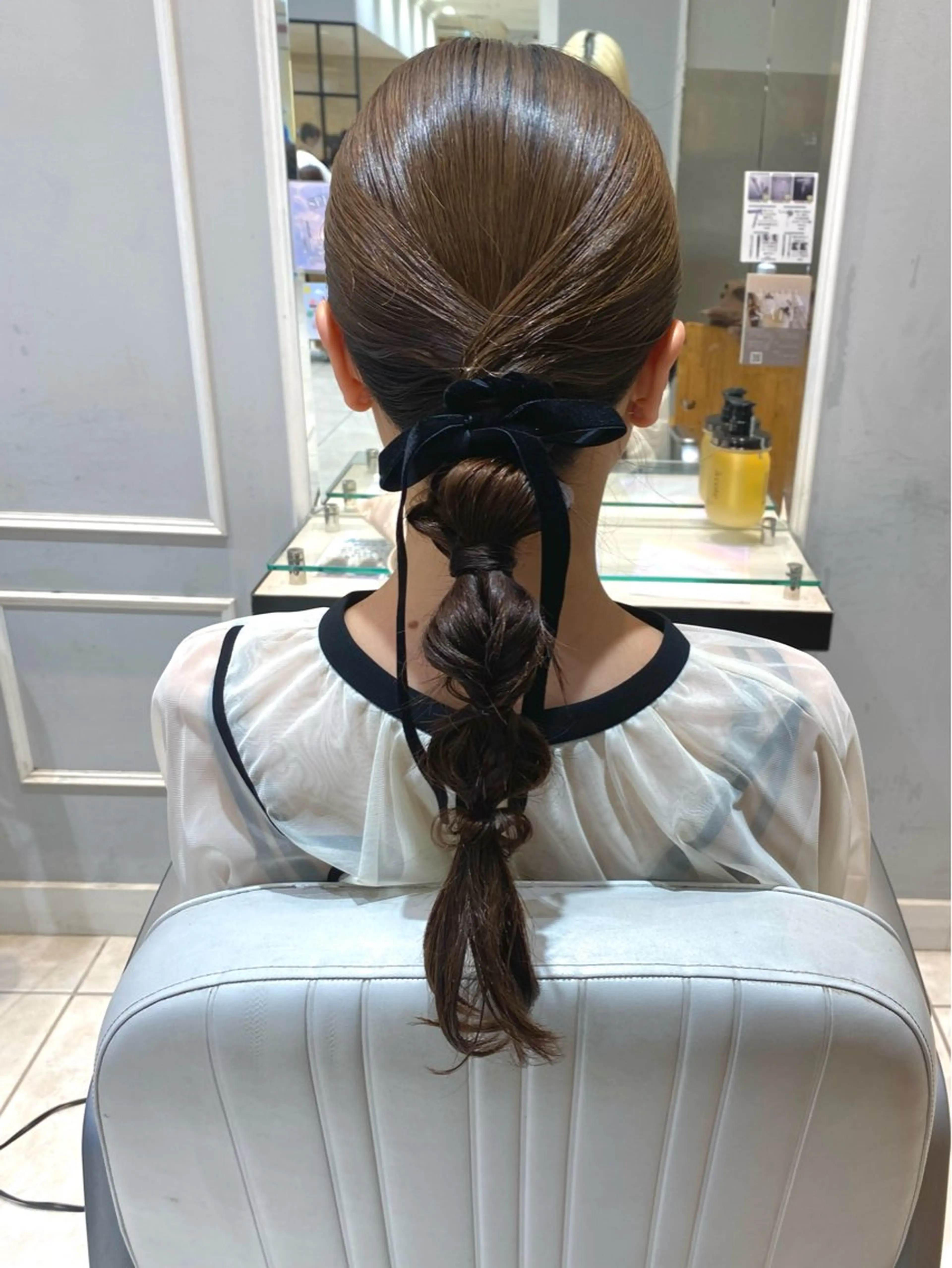 セミロング ヘアアレンジ 韓国ヘア🍒渡辺 咲🍒のヘアスタイル