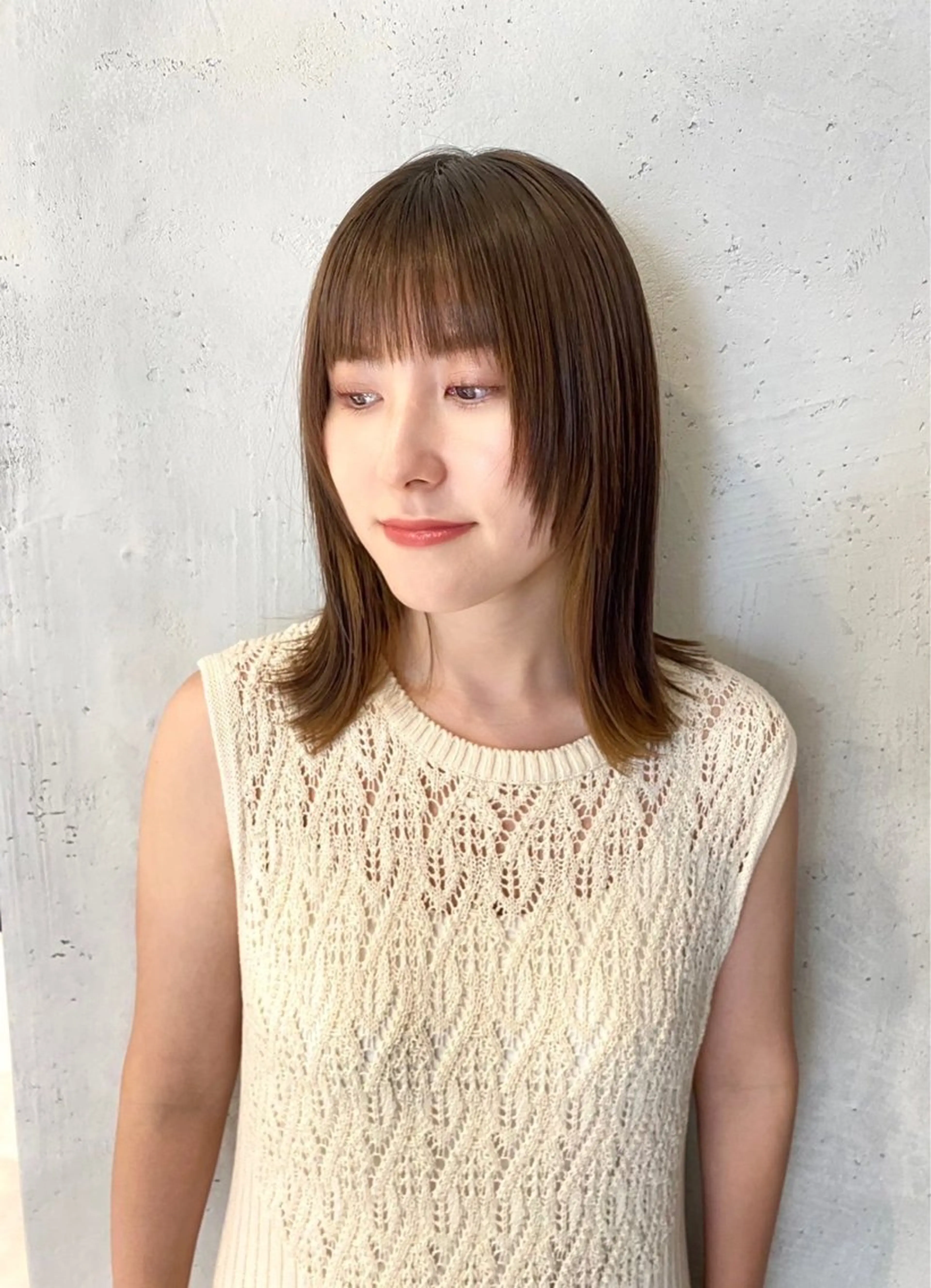 ミディアム カラー 絹髪質感TR💫 レイヤーカット/熊澤のヘアスタイル