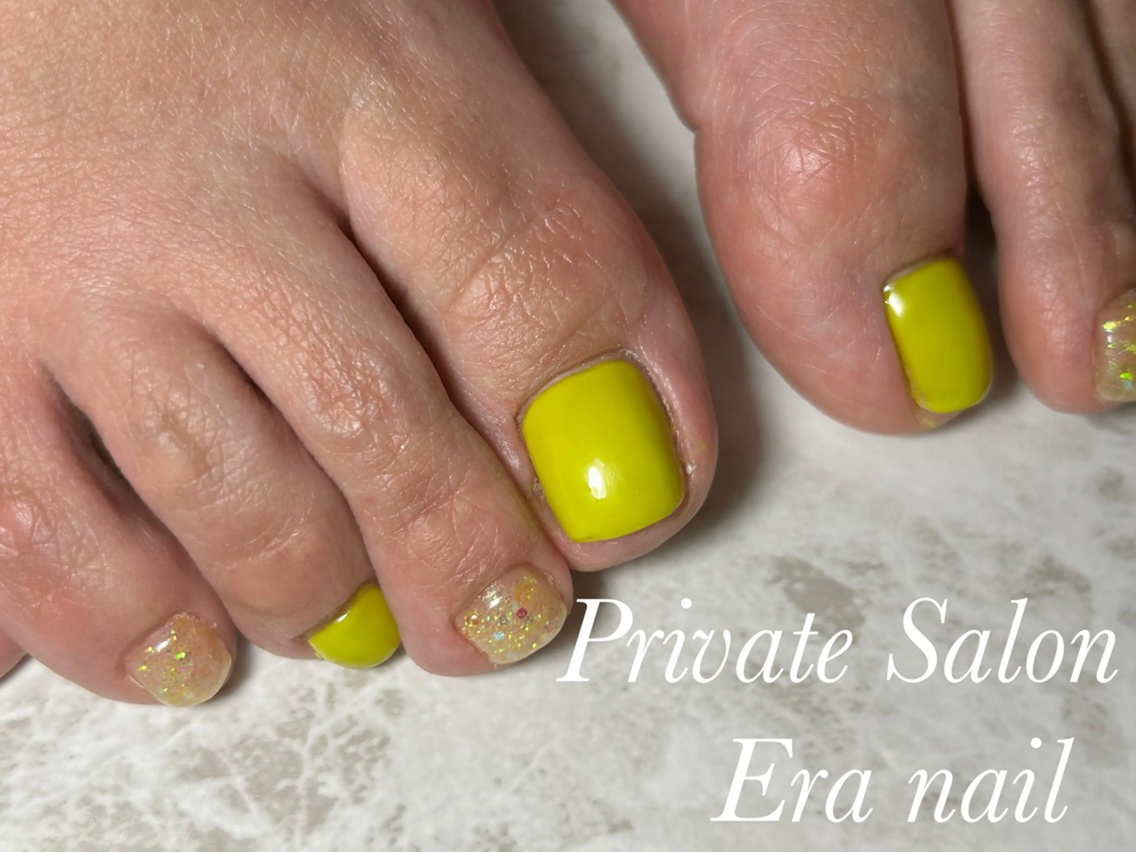 ネイル フットネイル ワンカラーネイル フットネイル Era nailのネイルデザイン