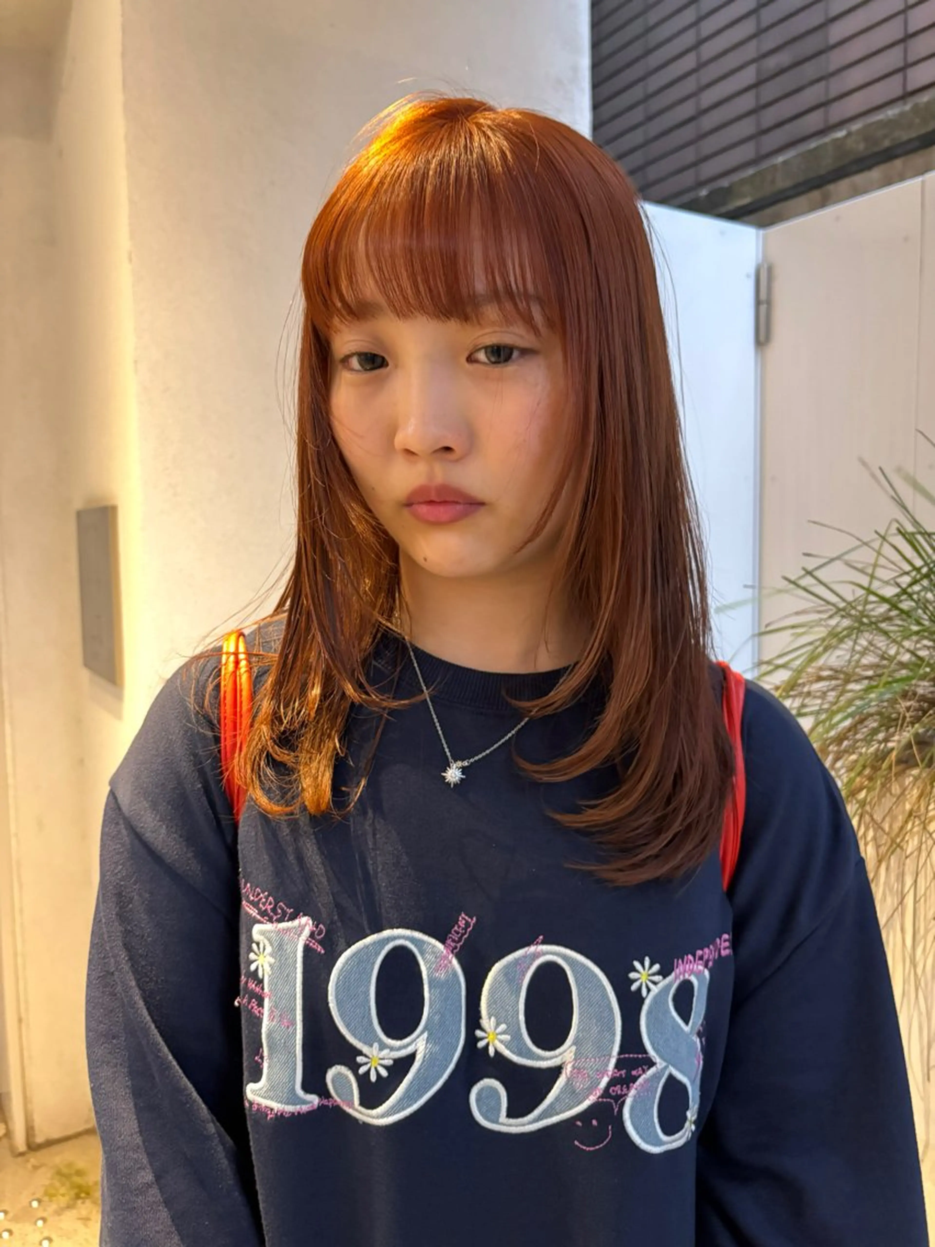 セミロング カラー ヘアカラー トリートメント レイヤーボブ🎵 ブリーチ/りりのヘアスタイル