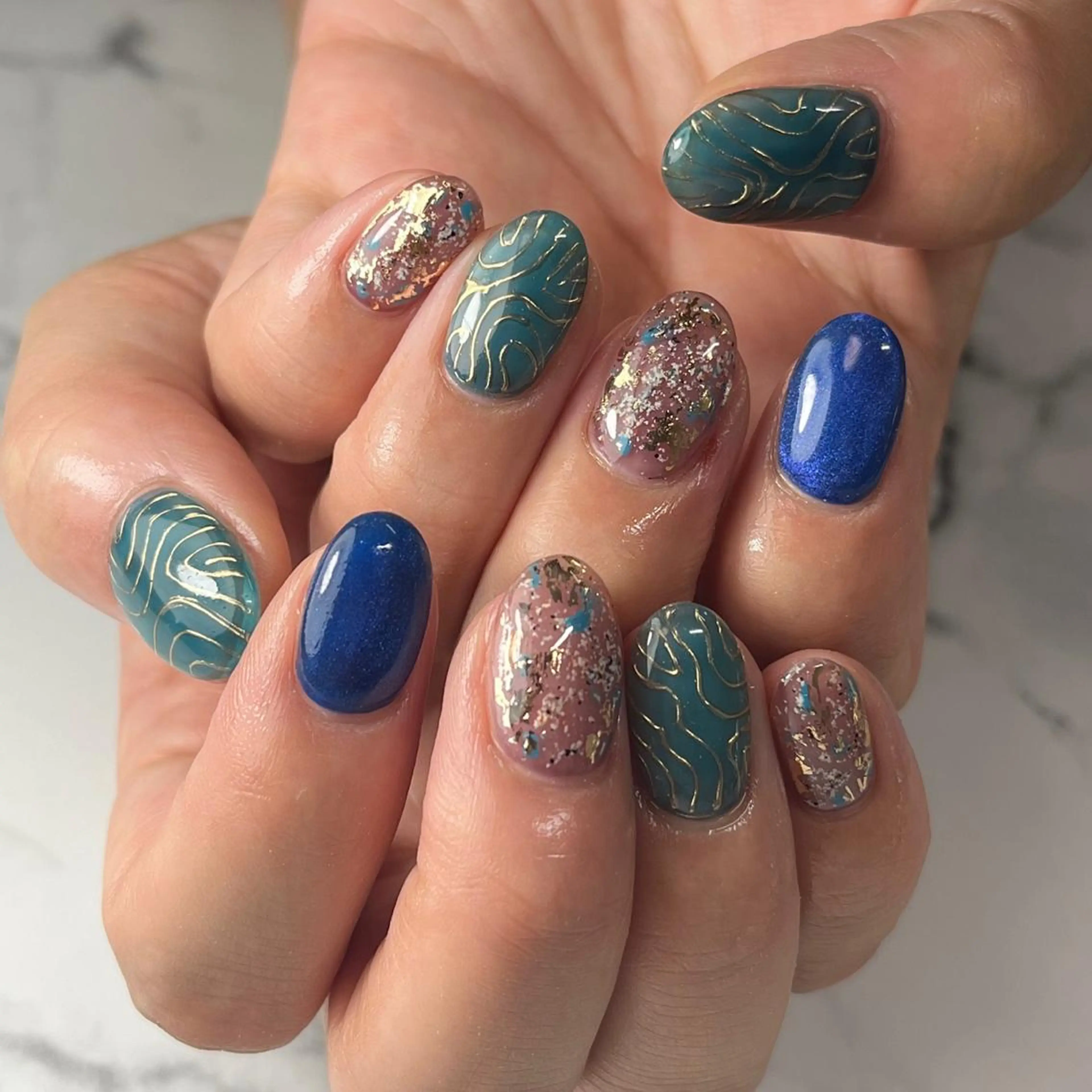 ネイル ジェルネイル マグネットネイル ニュアンスネイル ワンカラーネイル パラジェル ハンドネイル NAIL NOWのネイルデザイン