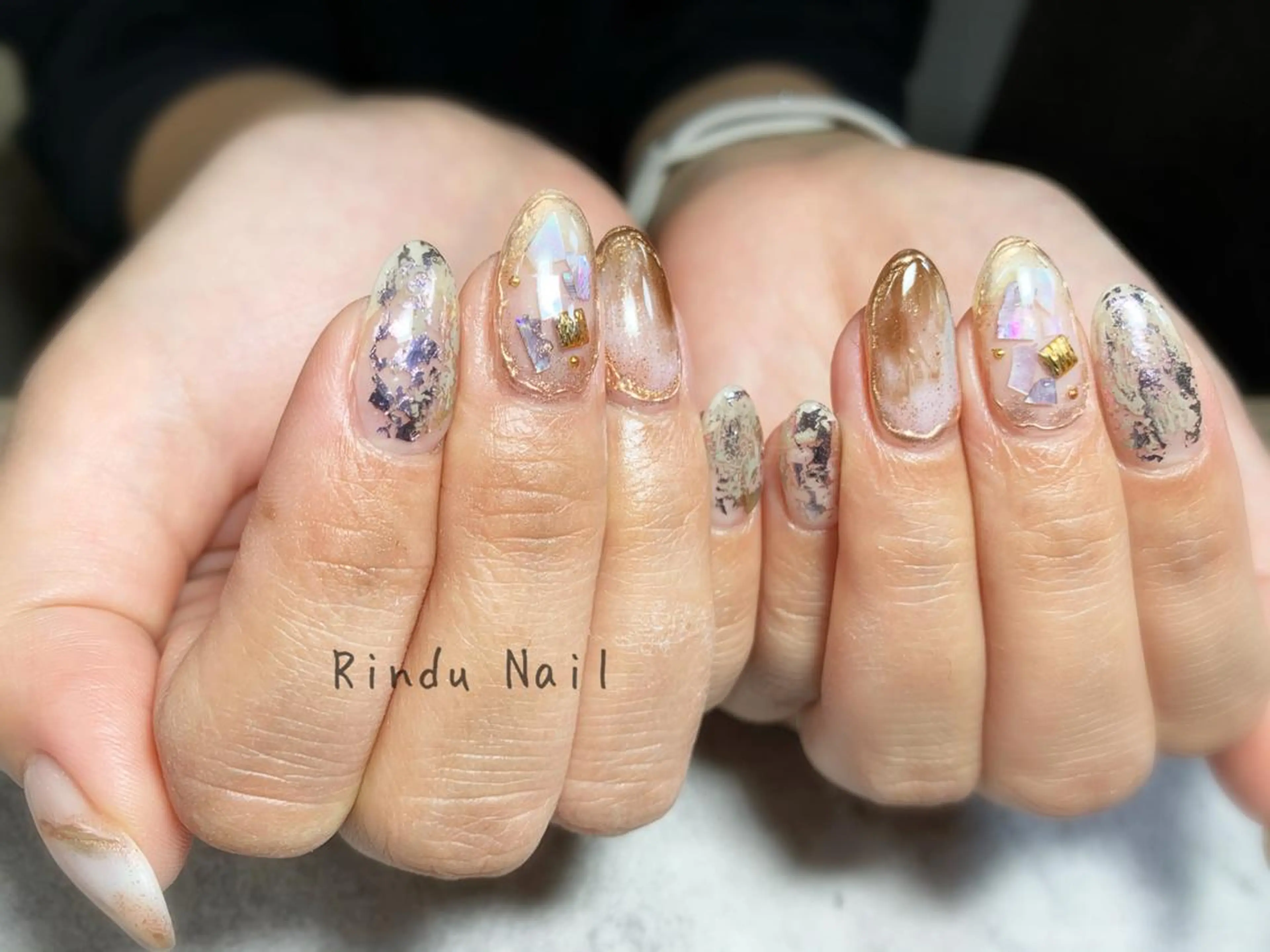 ネイル ニュアンスネイル Rindu Nail 名駅miniのネイルデザイン