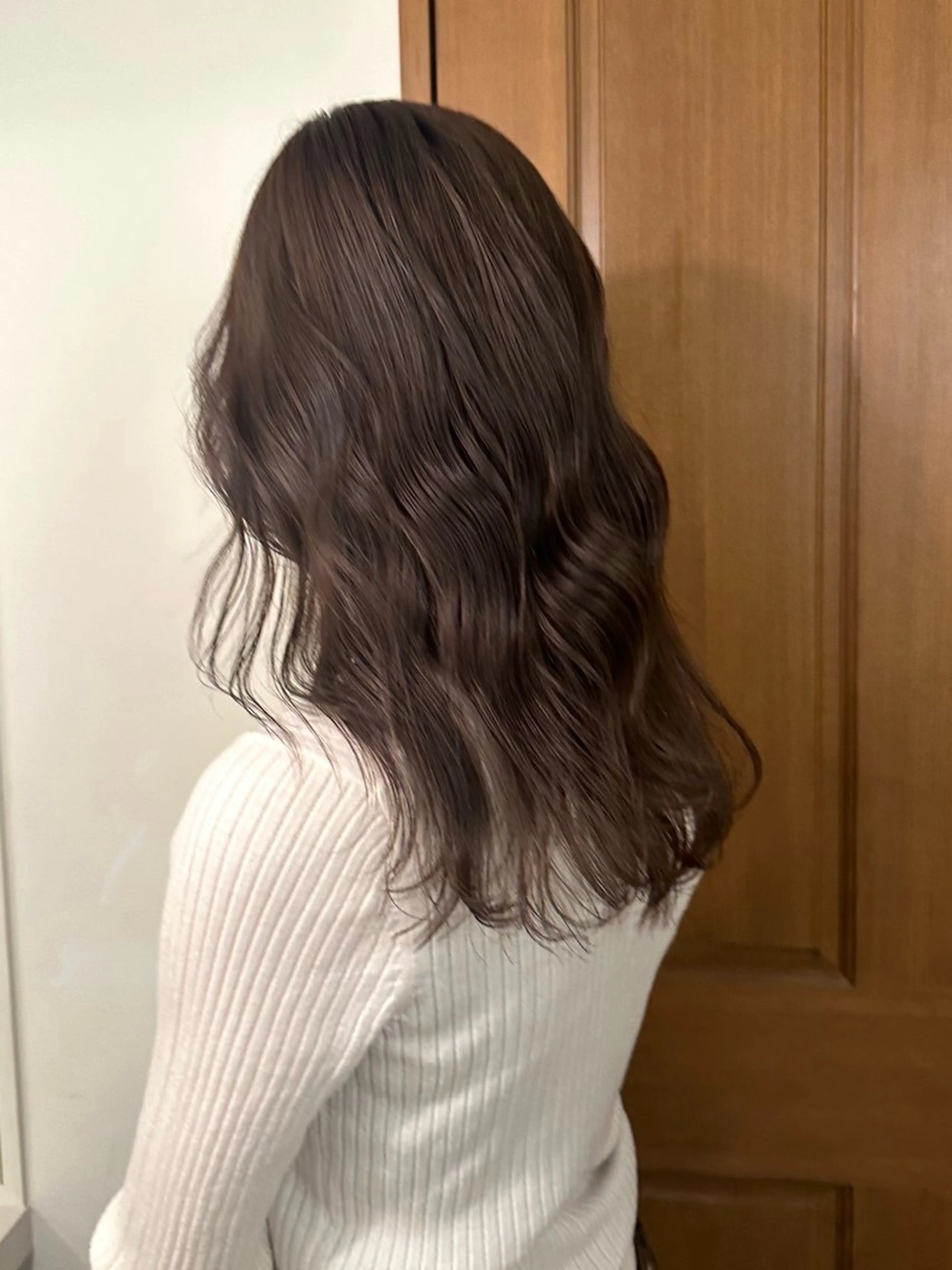 ロング カラー 透明感カラー グレージュ ハシヅメ キョウカのヘアスタイル