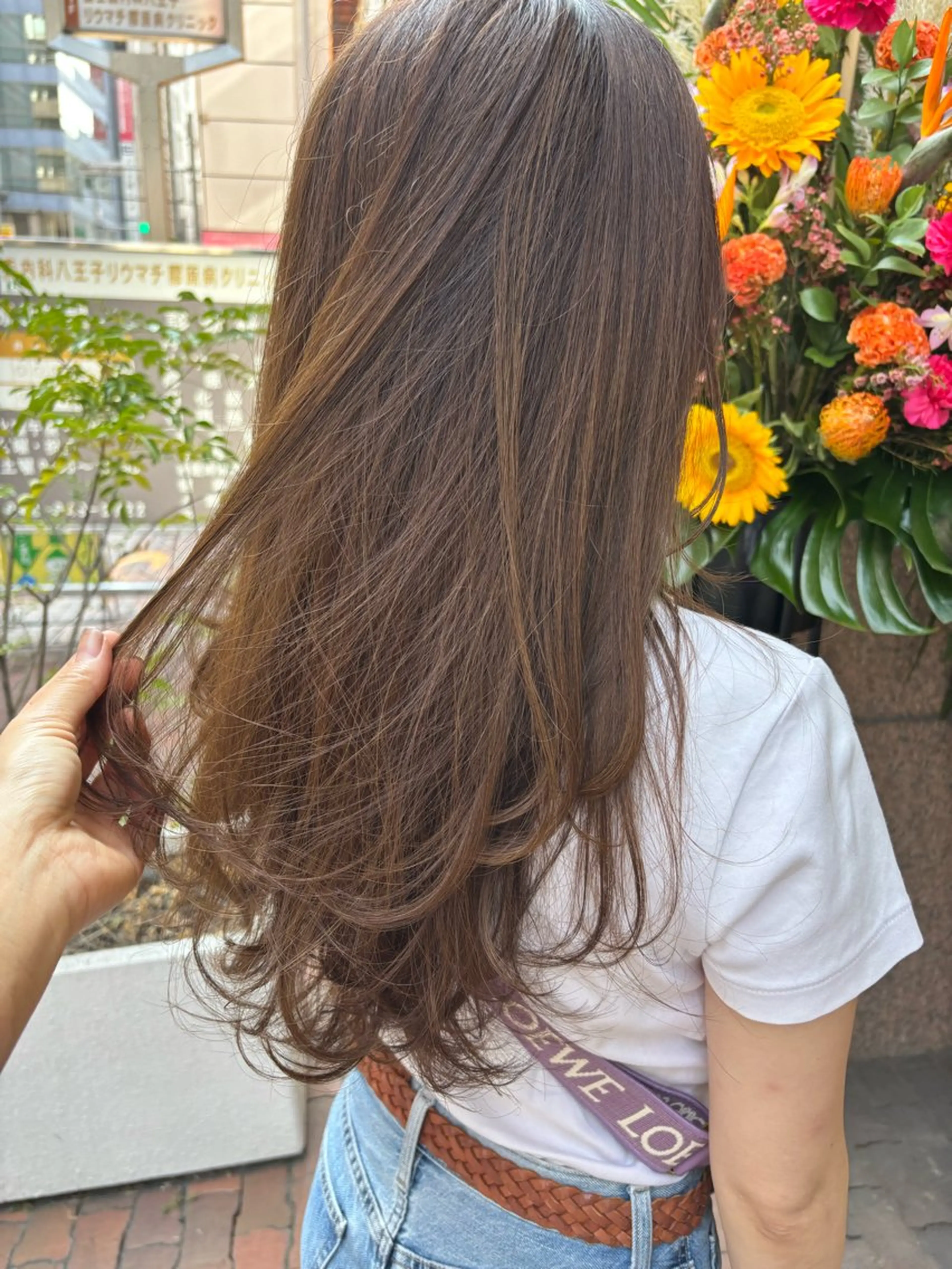 ロング カラー ブラウンカラー ハイライトカラー マロンブラウン ハイライト レイヤーカット カット ヘアカラー 田野倉NEXT店 美髪ニストのヘアスタイル