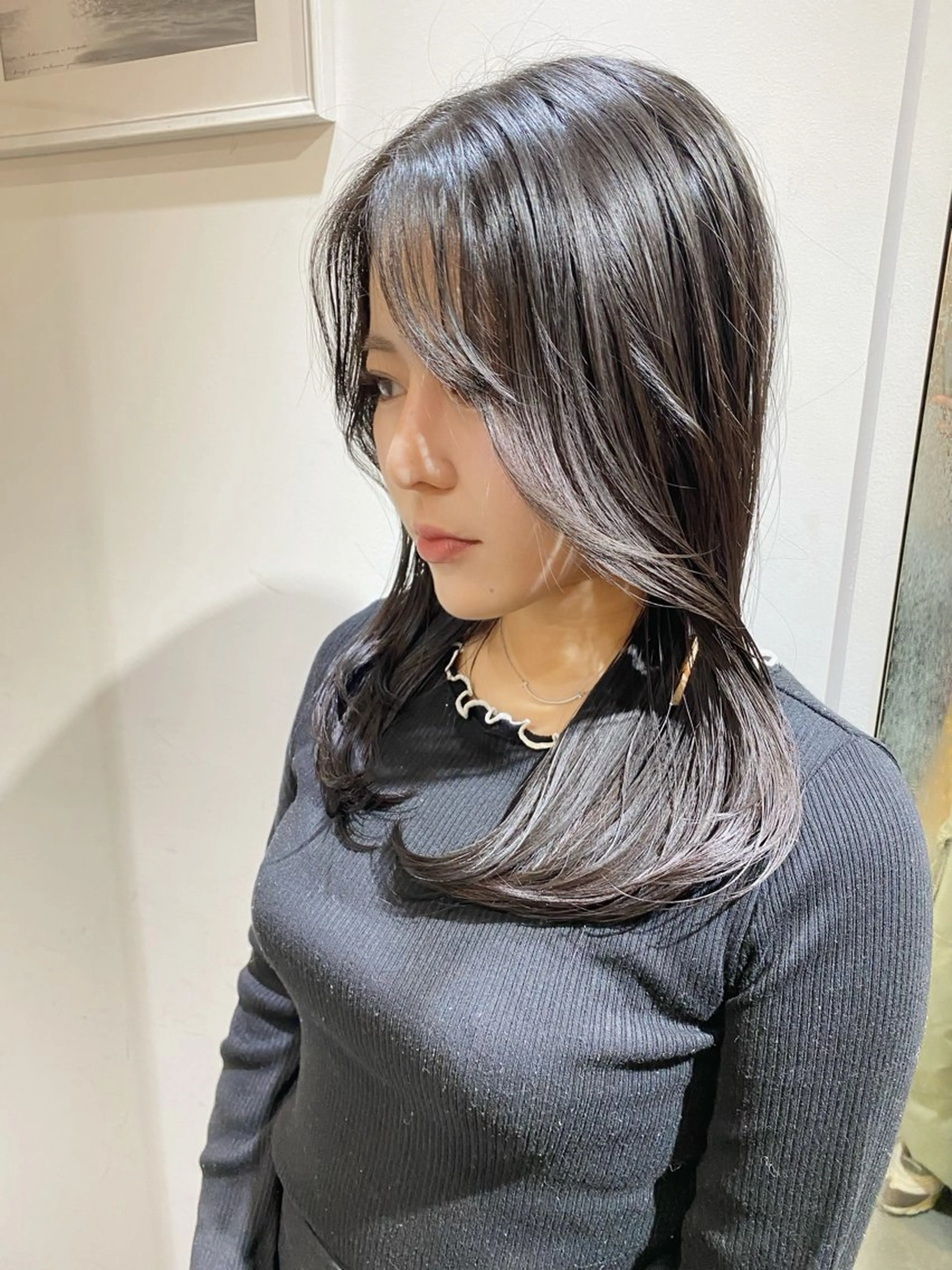 セミロング カラー カット トリートメント ヘッドスパ 🤍メンズモテ髪質 改善🤍クメユウキのヘアスタイル