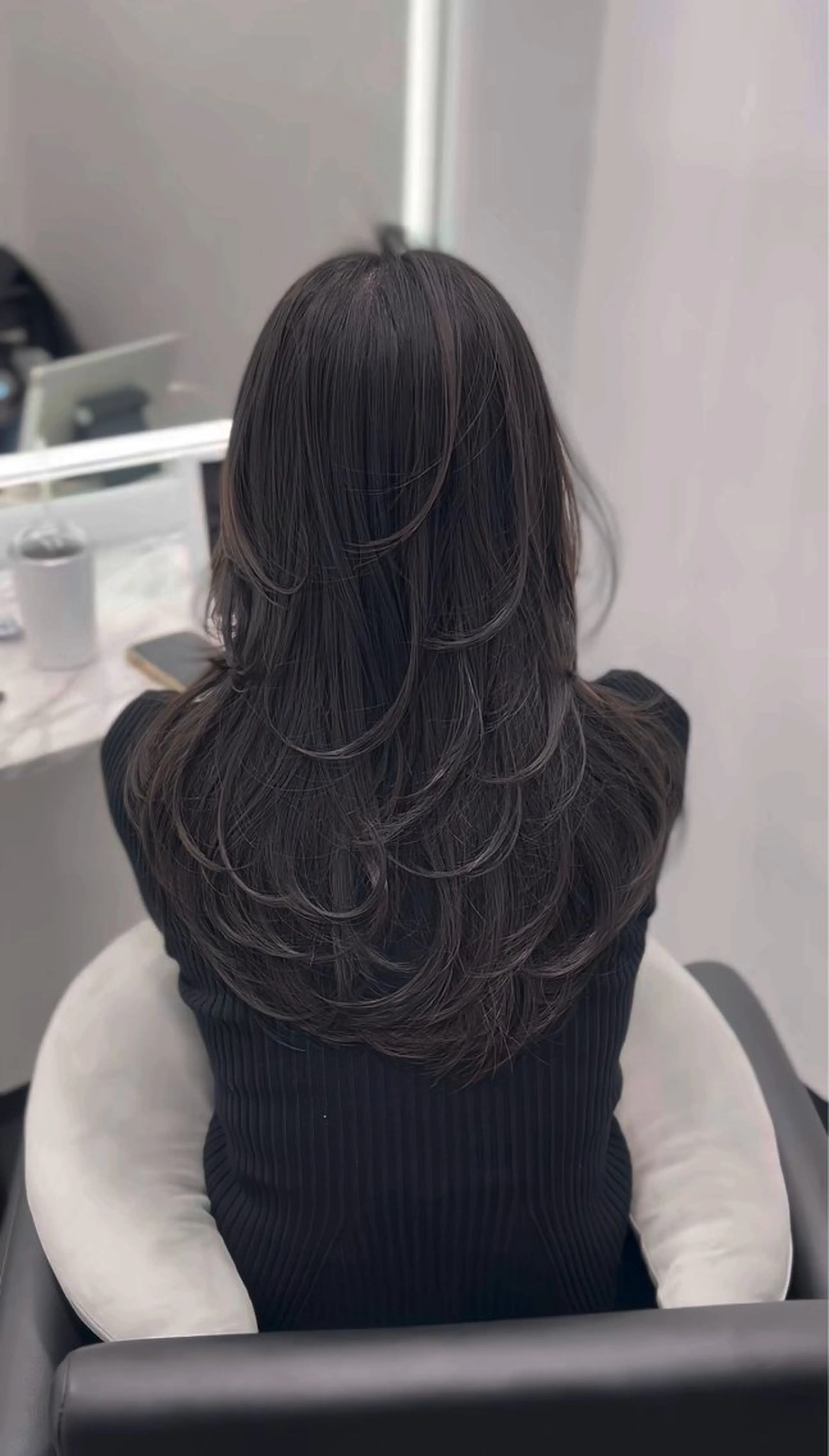 ロング カット ヘアカラー トリートメント 銀座/韓国/ワンホン 🤍艶髪🖤nahoのヘアスタイル