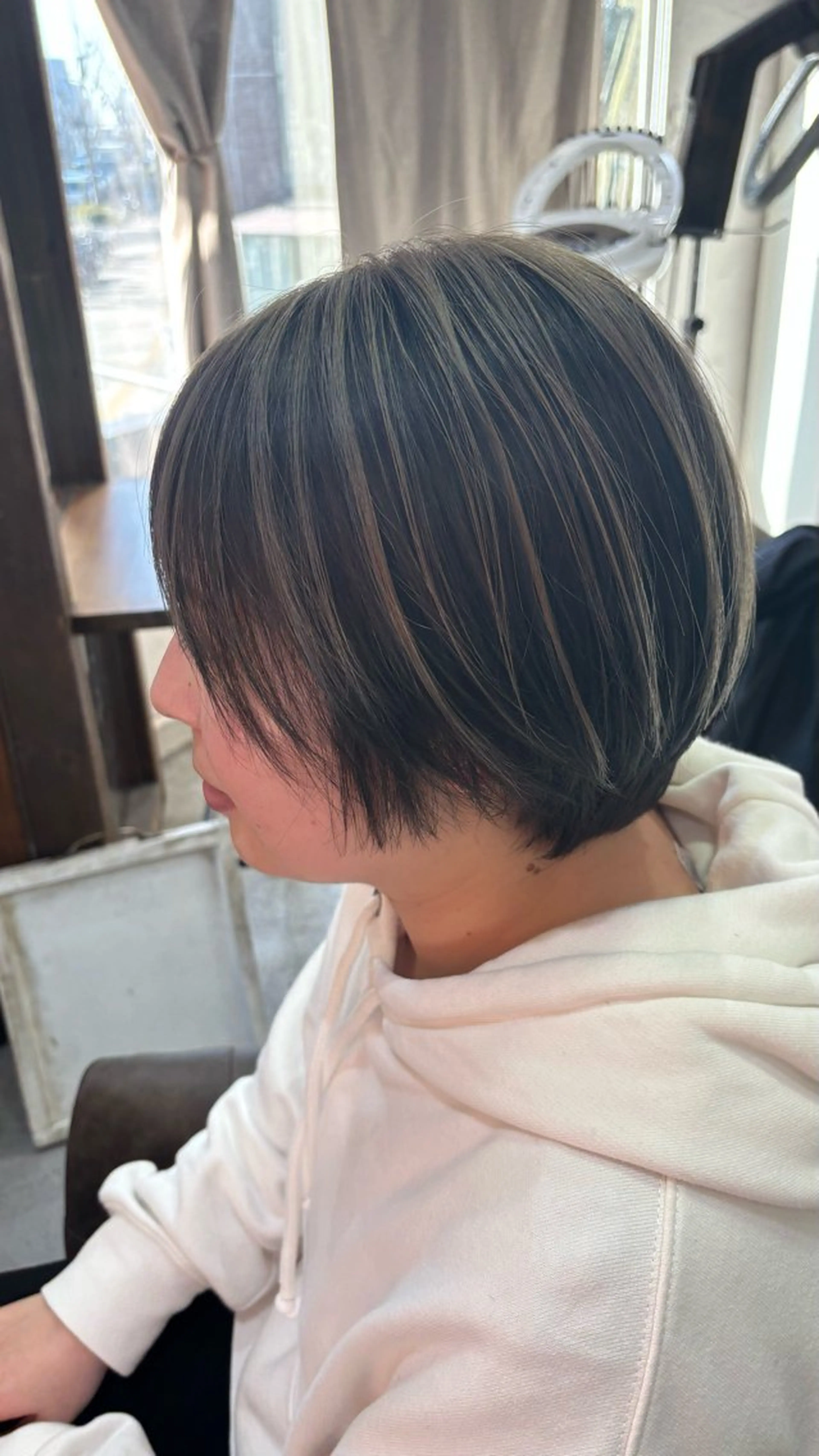 ショート カラー ショート・パーマ・デ ザインカラー/むつみのヘアスタイル