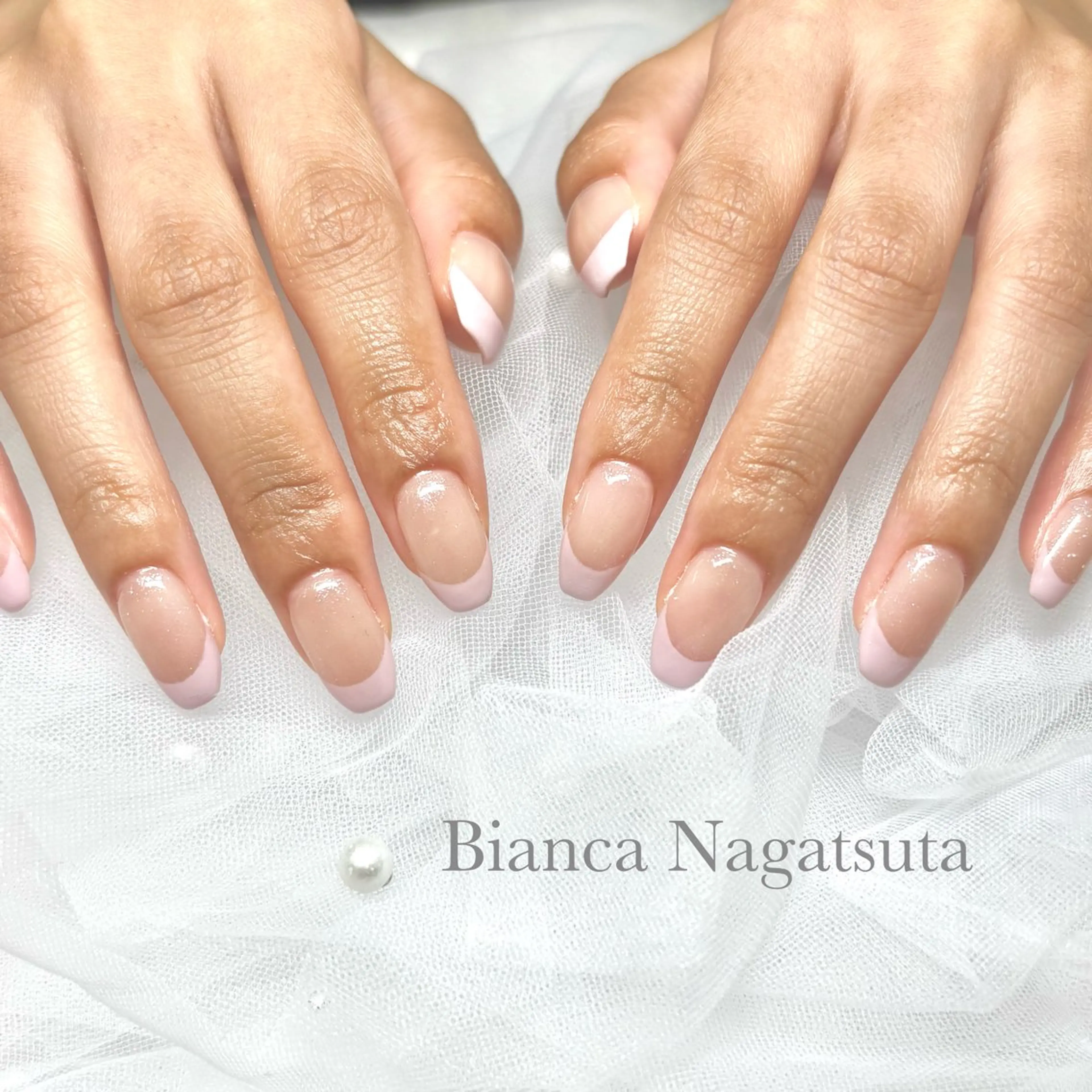 🉐【オフあり】ハンド🎀ベースカラー込み王道フレンチ🎀🧸✨ パラジェル変更可能🫧〈長津田〉〈青葉台〉の写真