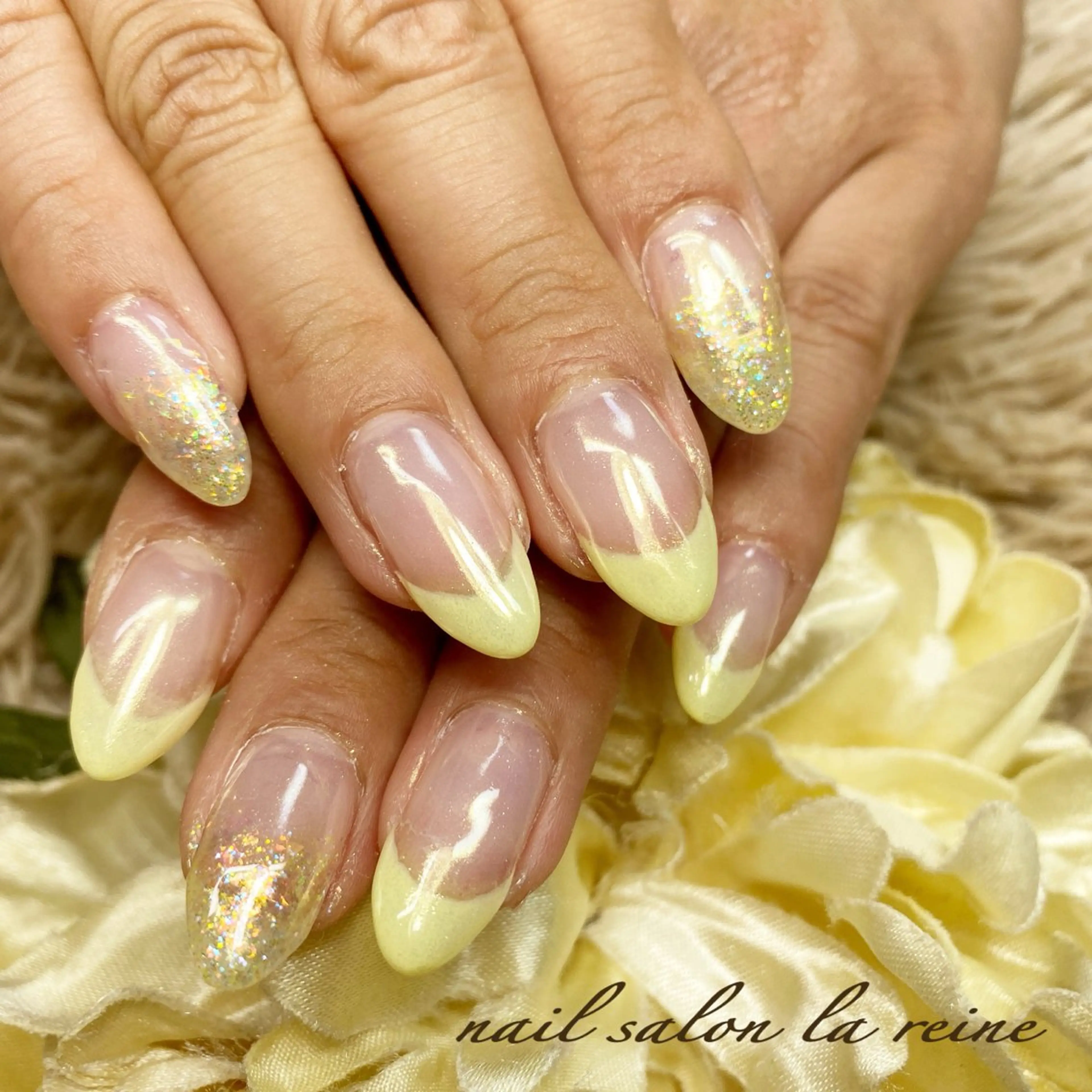 ネイル 夏ネイル 黄色 nail salon  la reine所属・nail salon la reineのネイルデザイン