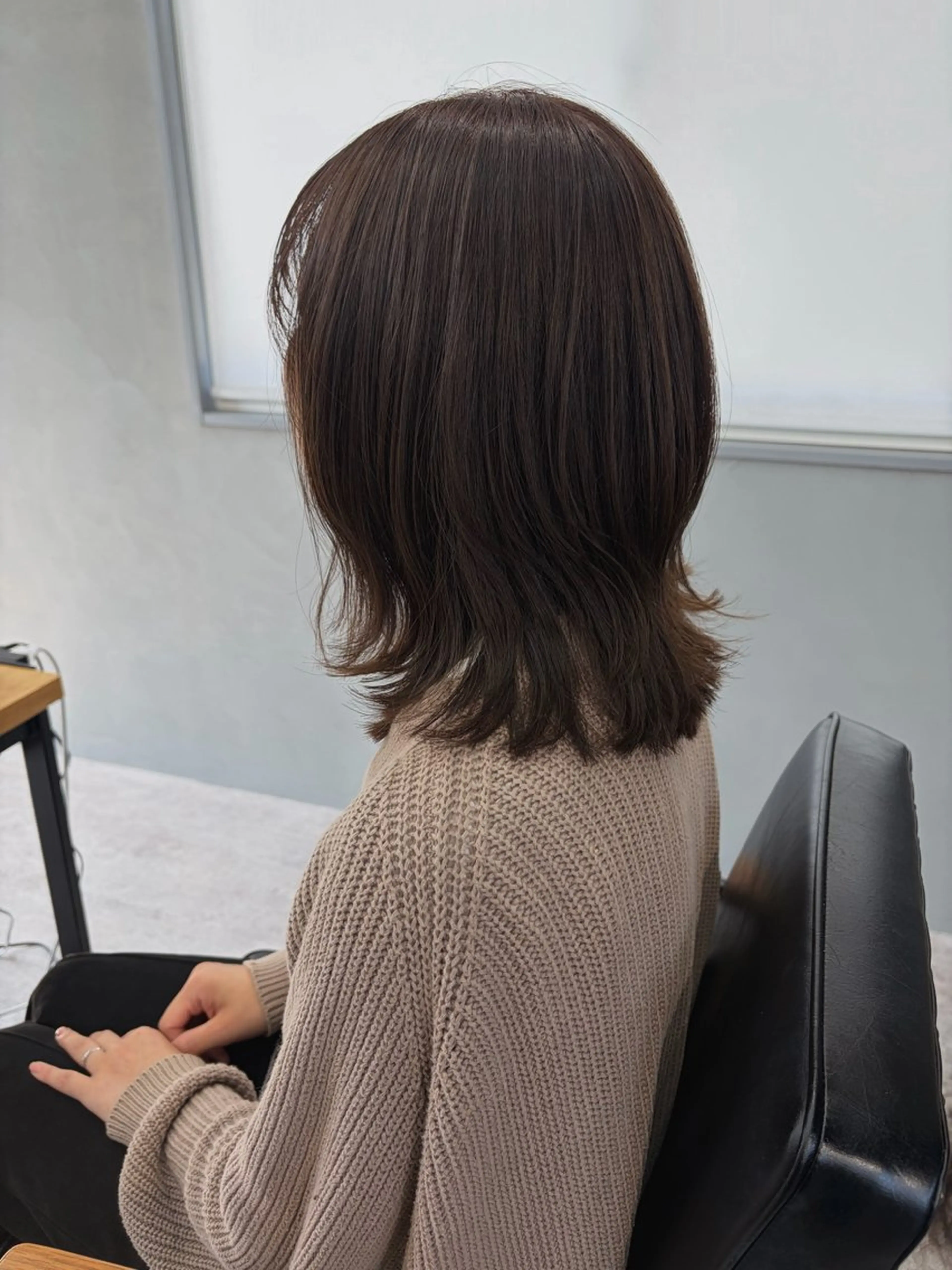 ミディアム カラー ミディアムレイヤー レイヤーカット カット ヘアカラー トリートメント S. Hitomiのヘアスタイル