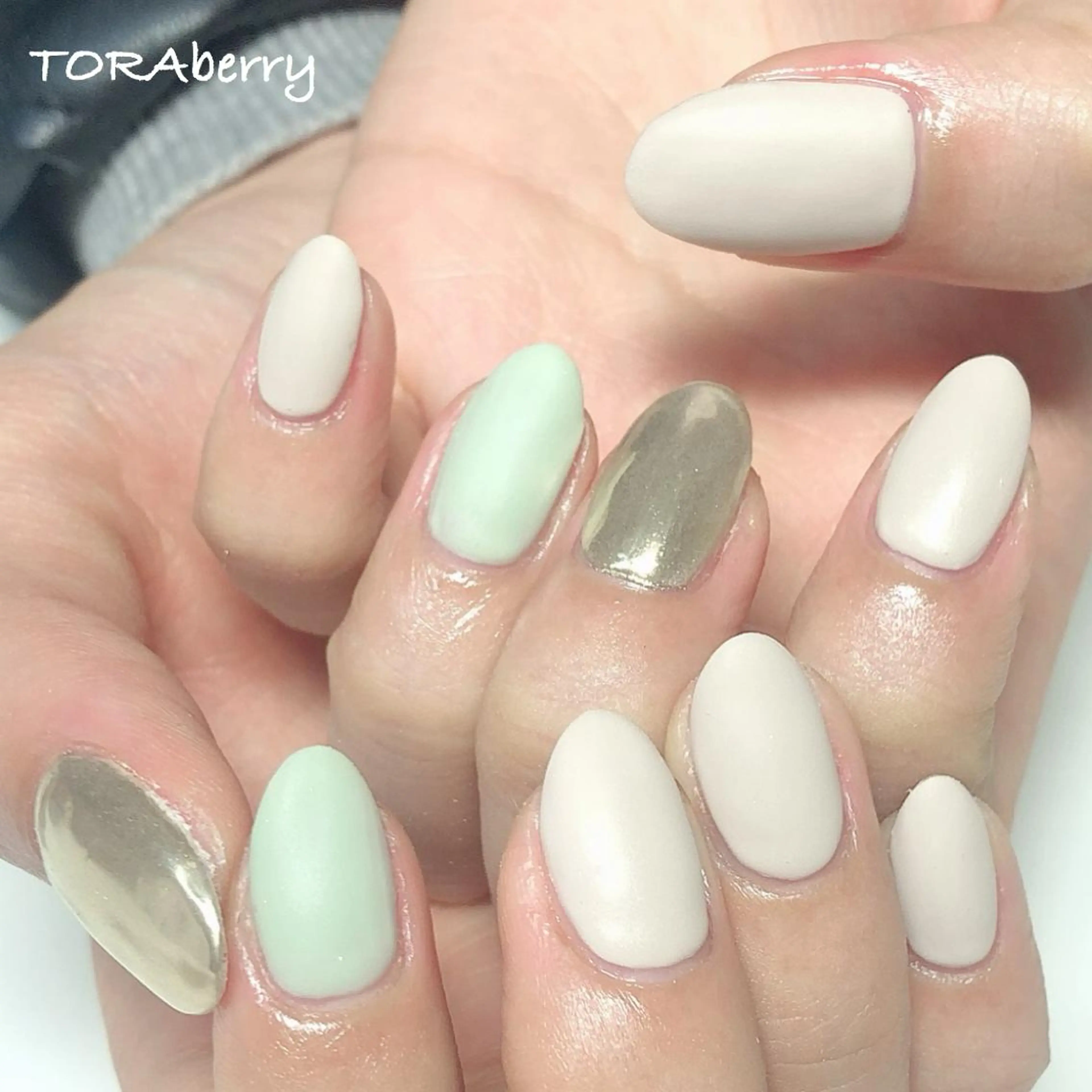 ネイル マットネイル ハンドネイル ネイリスト なつみのネイルデザイン