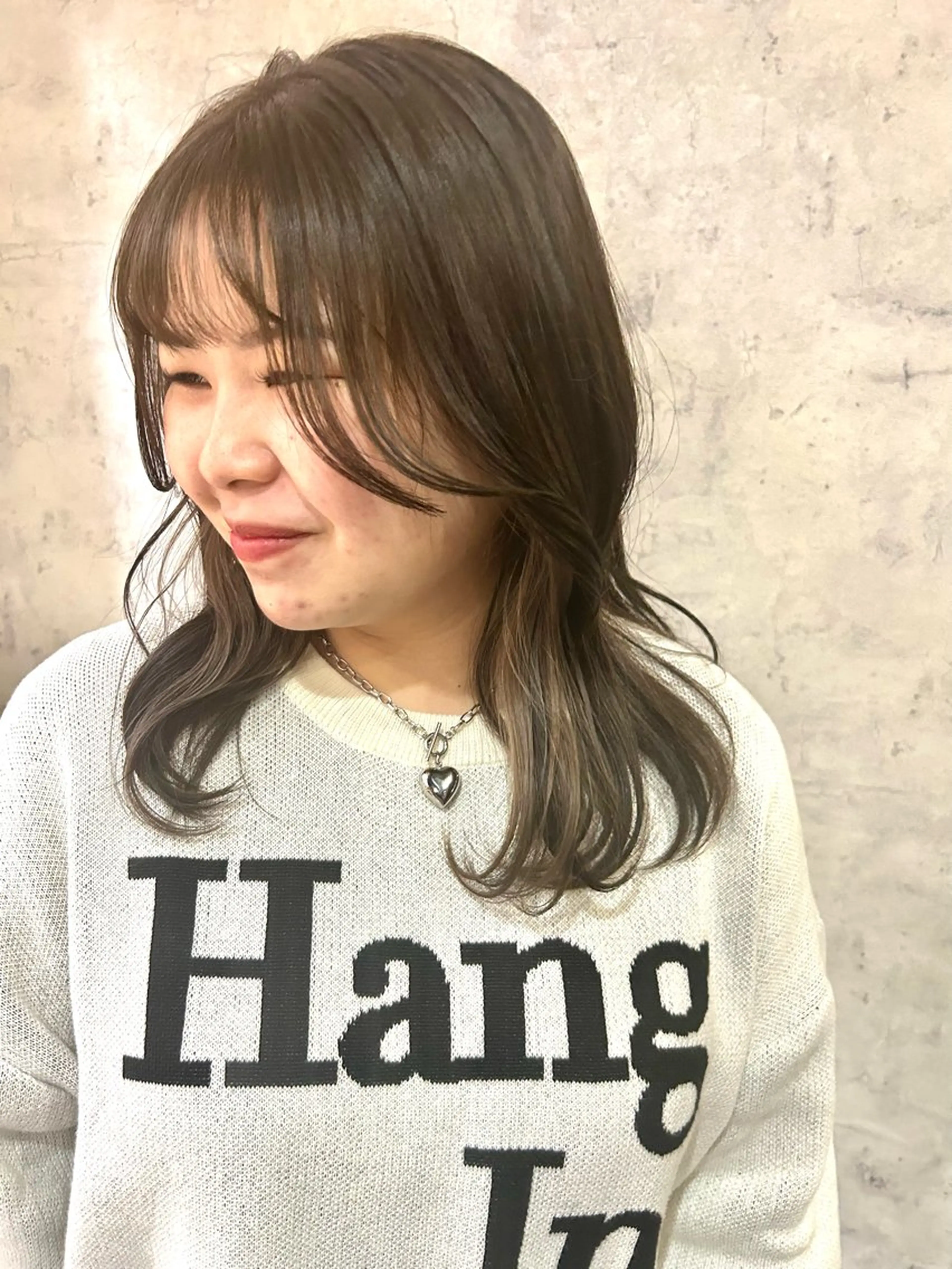 ミディアム カット ヘアカラー ボブレイヤー/ ブリーチ/miyuuのヘアスタイル