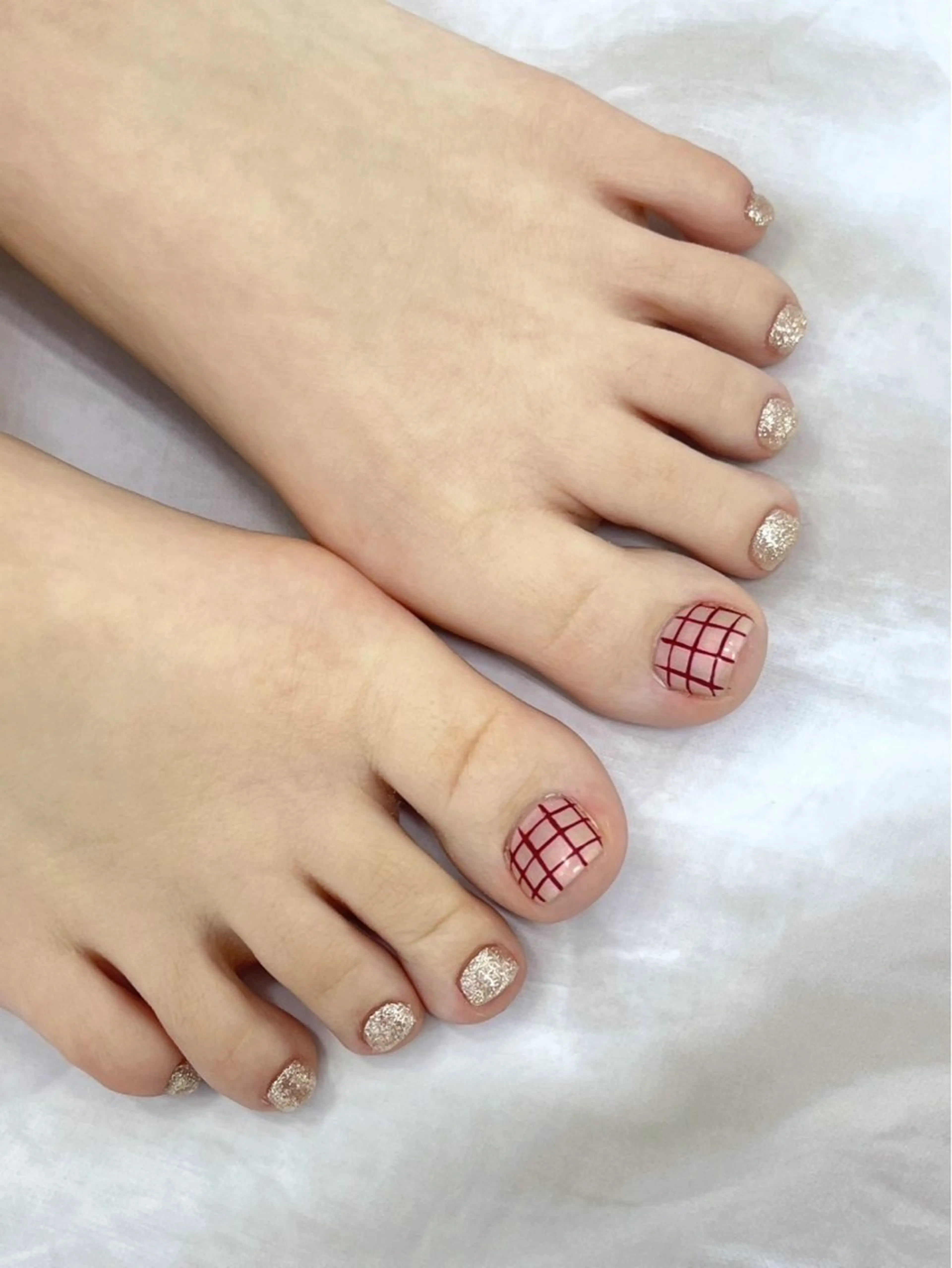 ネイル フットネイル シンプルネイル アリスリー JR長町のマツエク・マツパデザイン