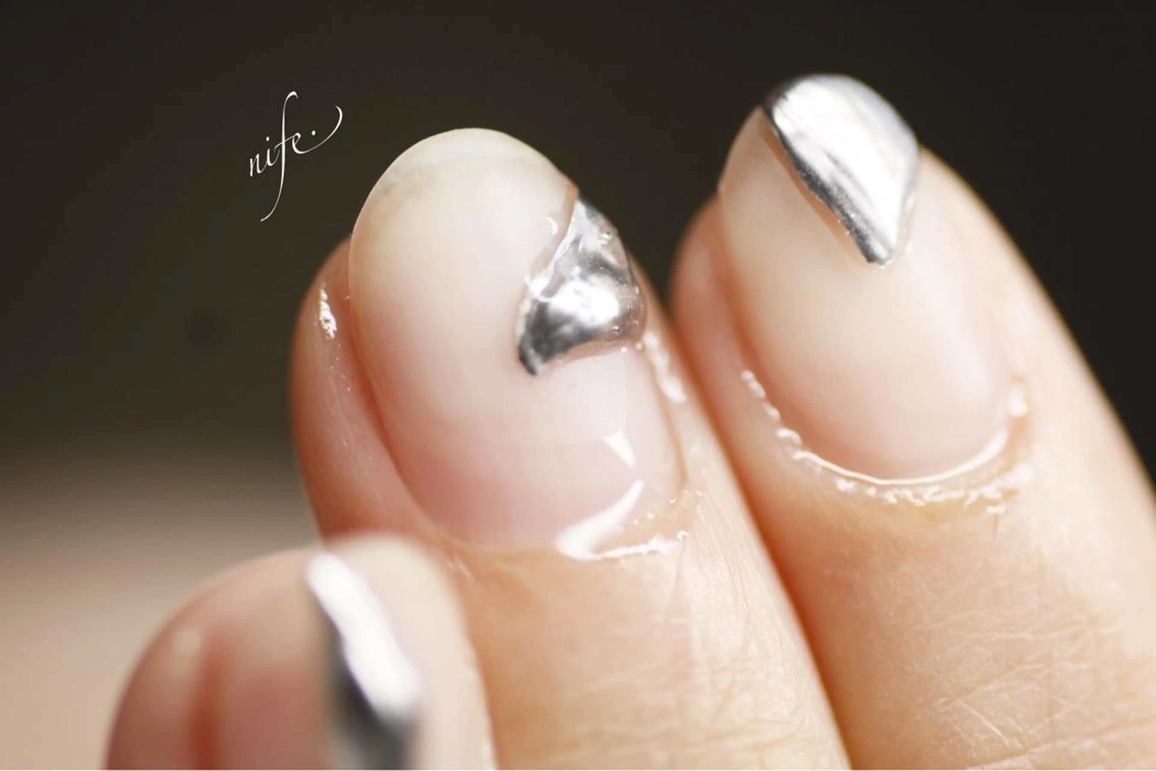 ネイル アートネイル ニュアンスネイル ワンカラーネイル atelier nife.のネイルデザイン