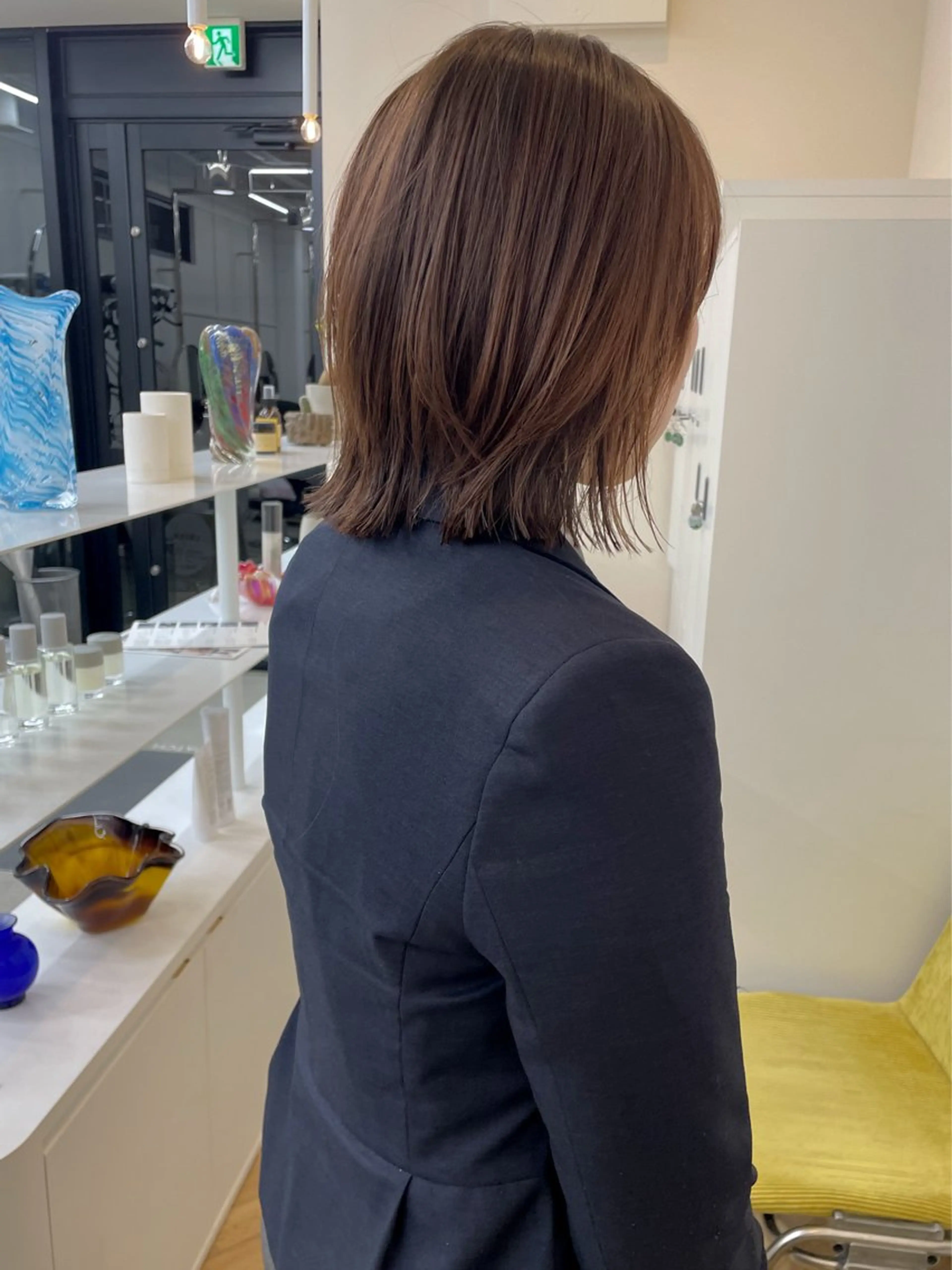 ミディアム レイヤーカット ボブカットモデル/パ ーマ/harunaのヘアスタイル