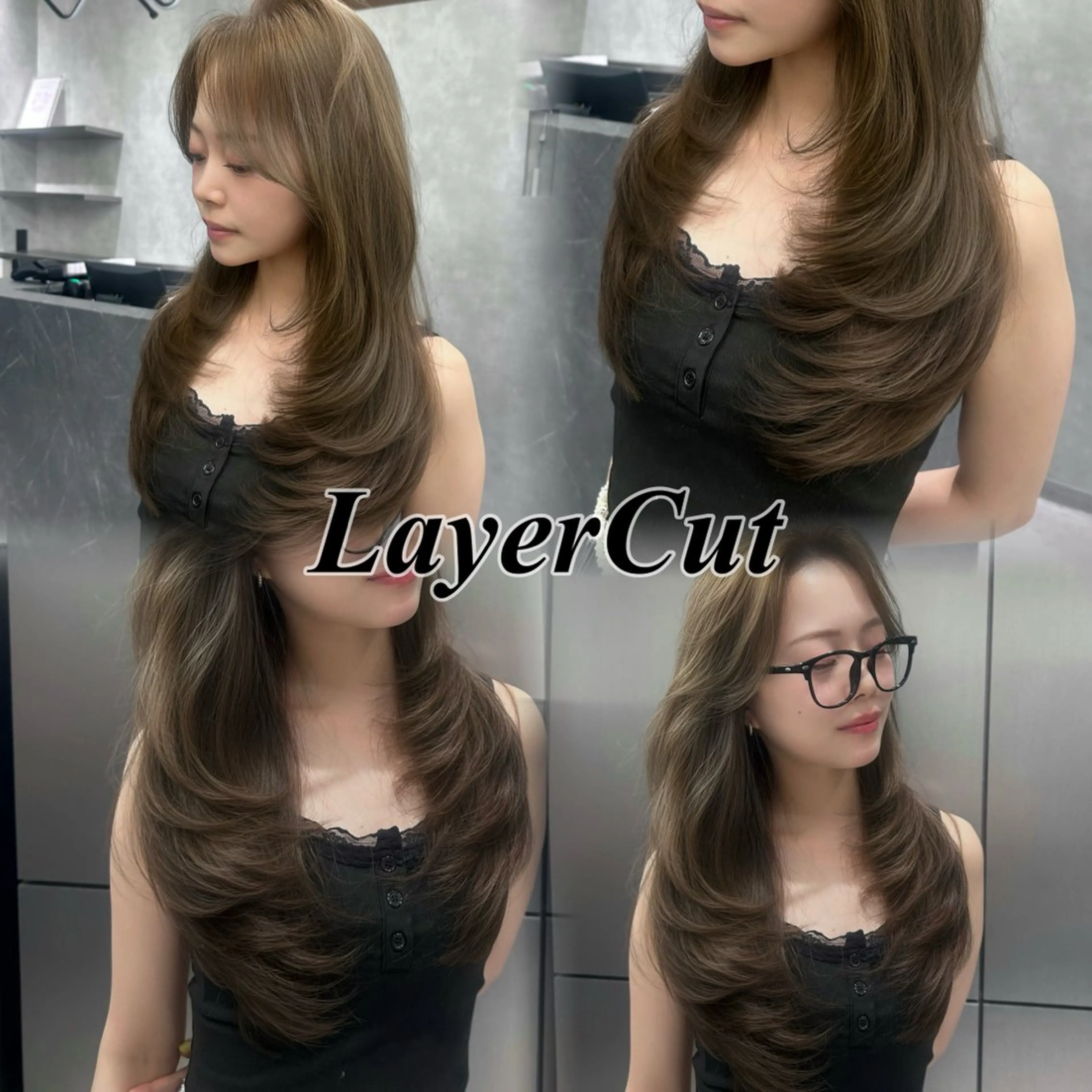ロング レイヤーカット カット ヘアカラー 大人レイヤー/艶美髪 🇺🇸TOMONAのヘアスタイル