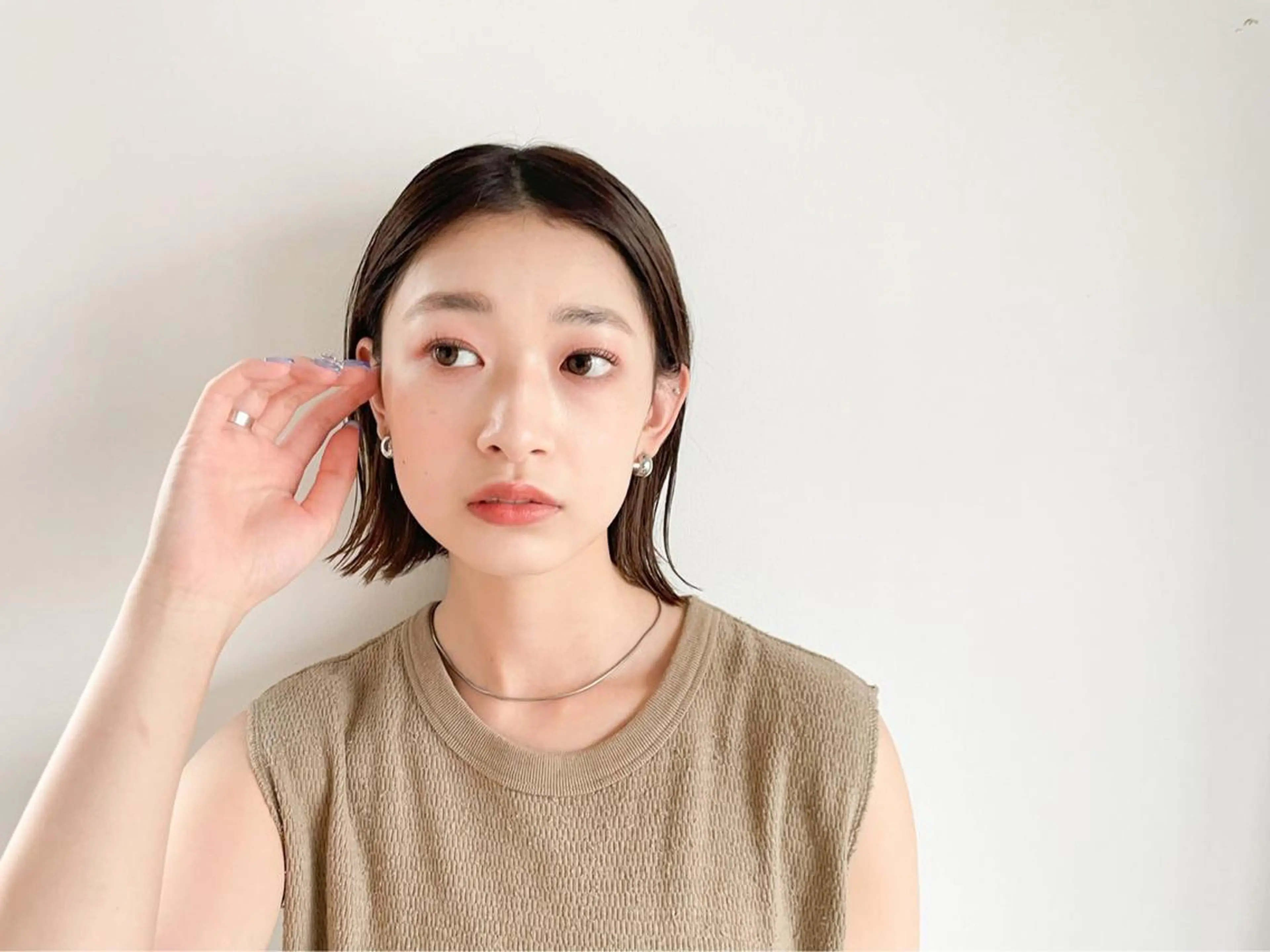 ミディアム カラー カット ヘアカラー トリートメント Takuma Suzuki中目黒のヘアスタイル