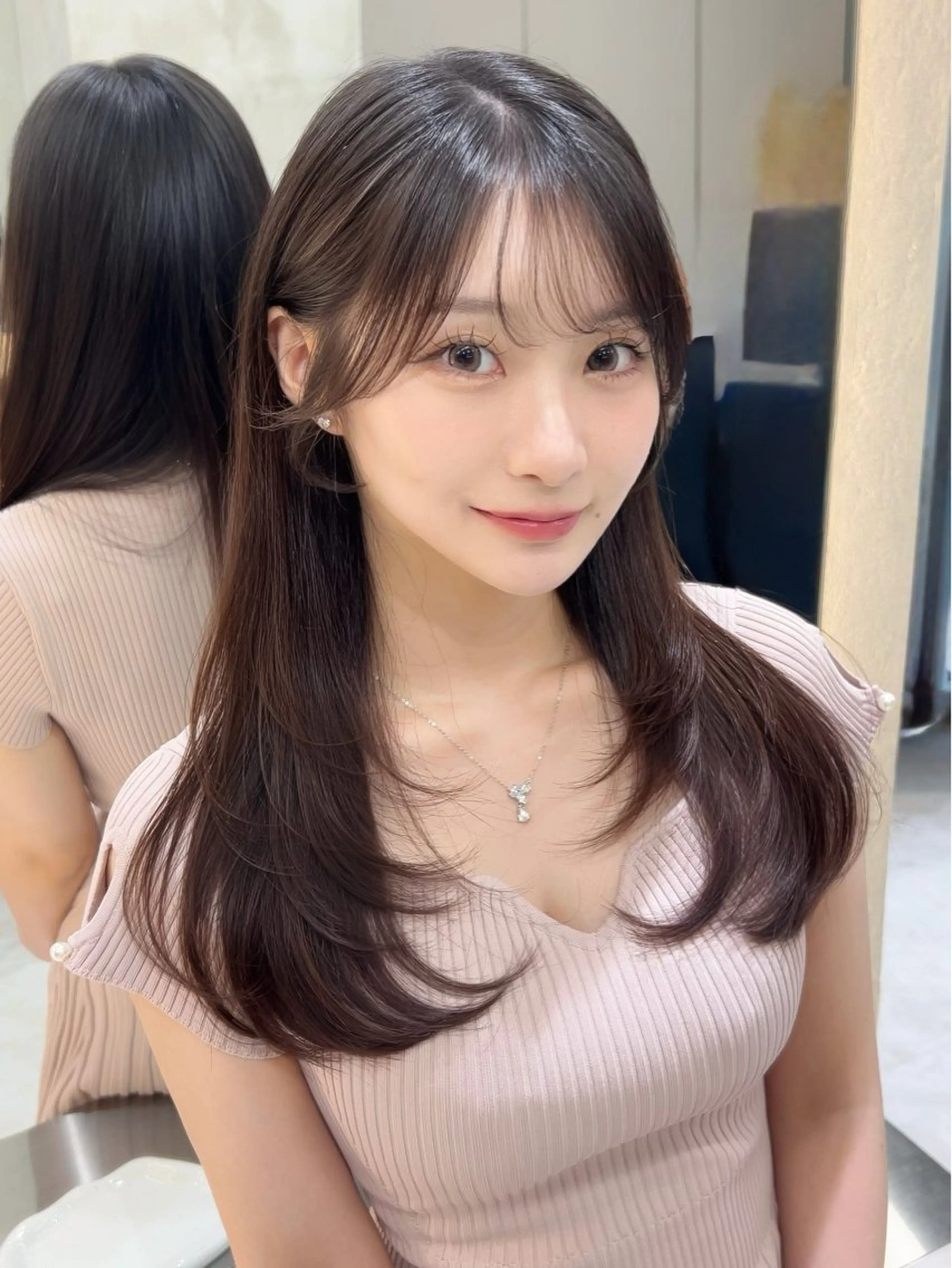 ロング 縮毛矯正 トリートメント カット ヘアカラー トリートメント 🫧髪質改善 講師🫧🍎幹細胞のヘアスタイル