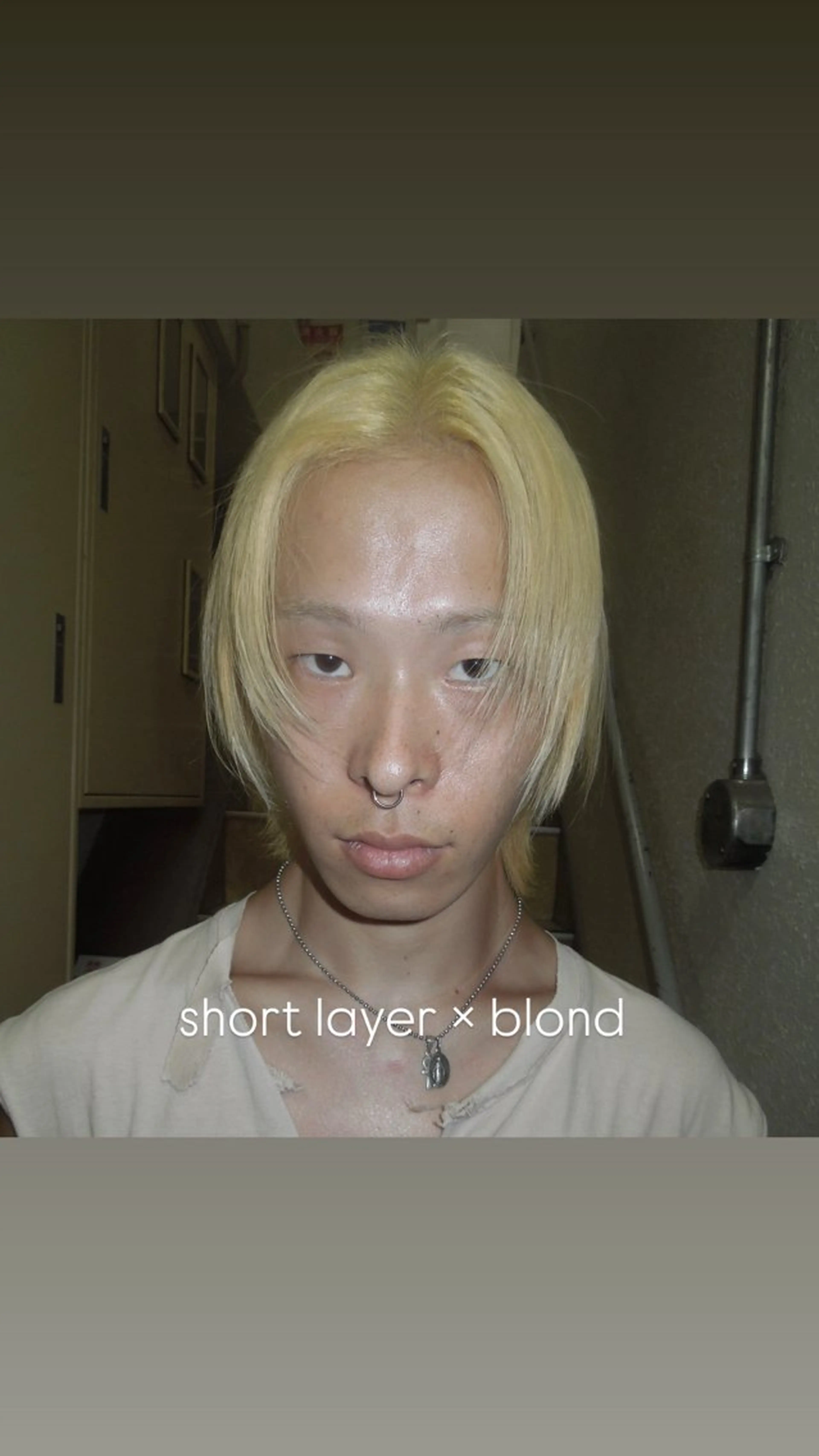 ショート カラー メンズ メンズブリーチ ブリーチ ブロンド タマキ/似合わせ カット/Wカラーのヘアスタイル