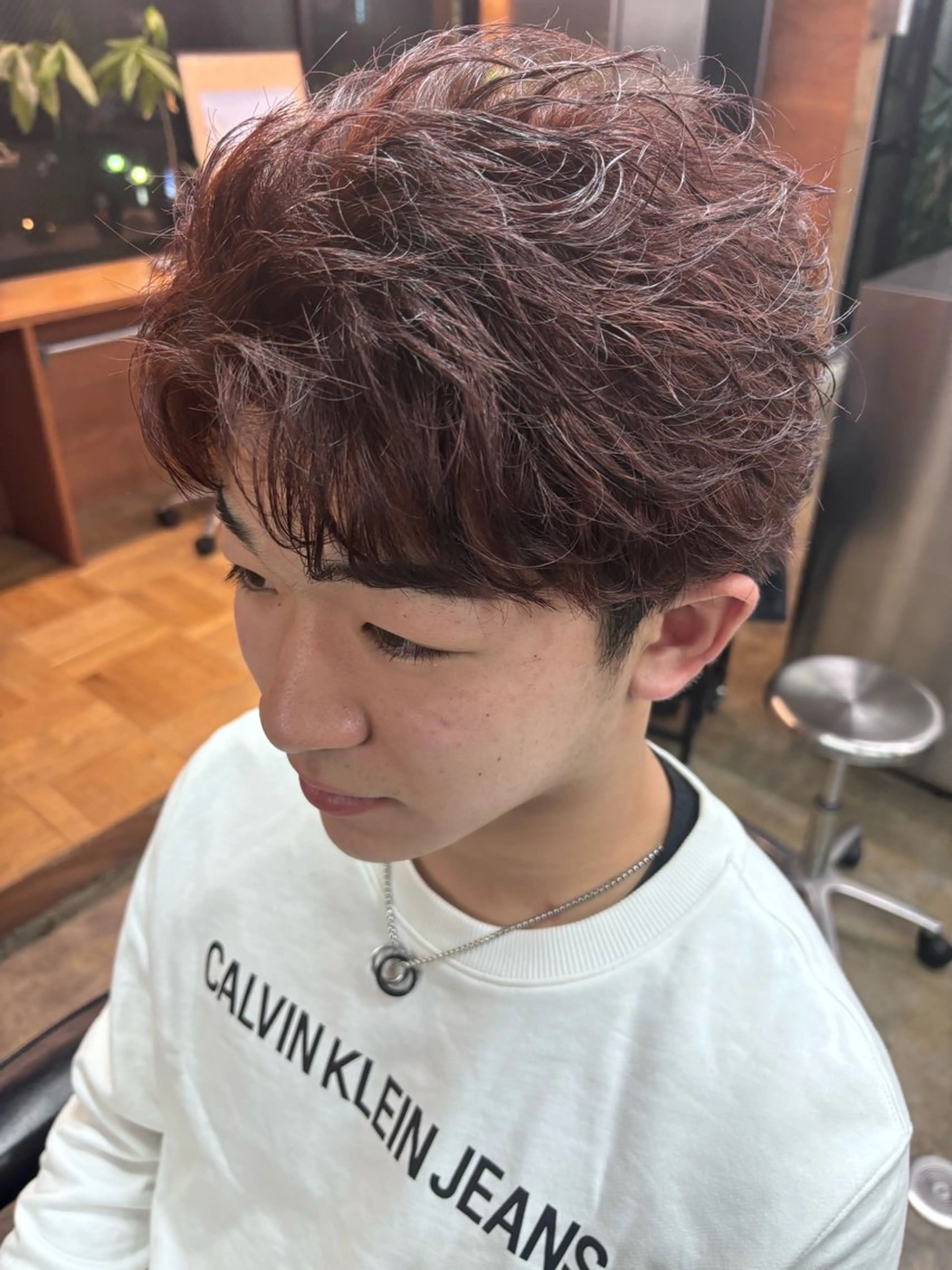 カラー パーマ メンズ ヘアカラー 土岐 仁/メンズ専門 パーマ特化美容師🌀のヘアスタイル