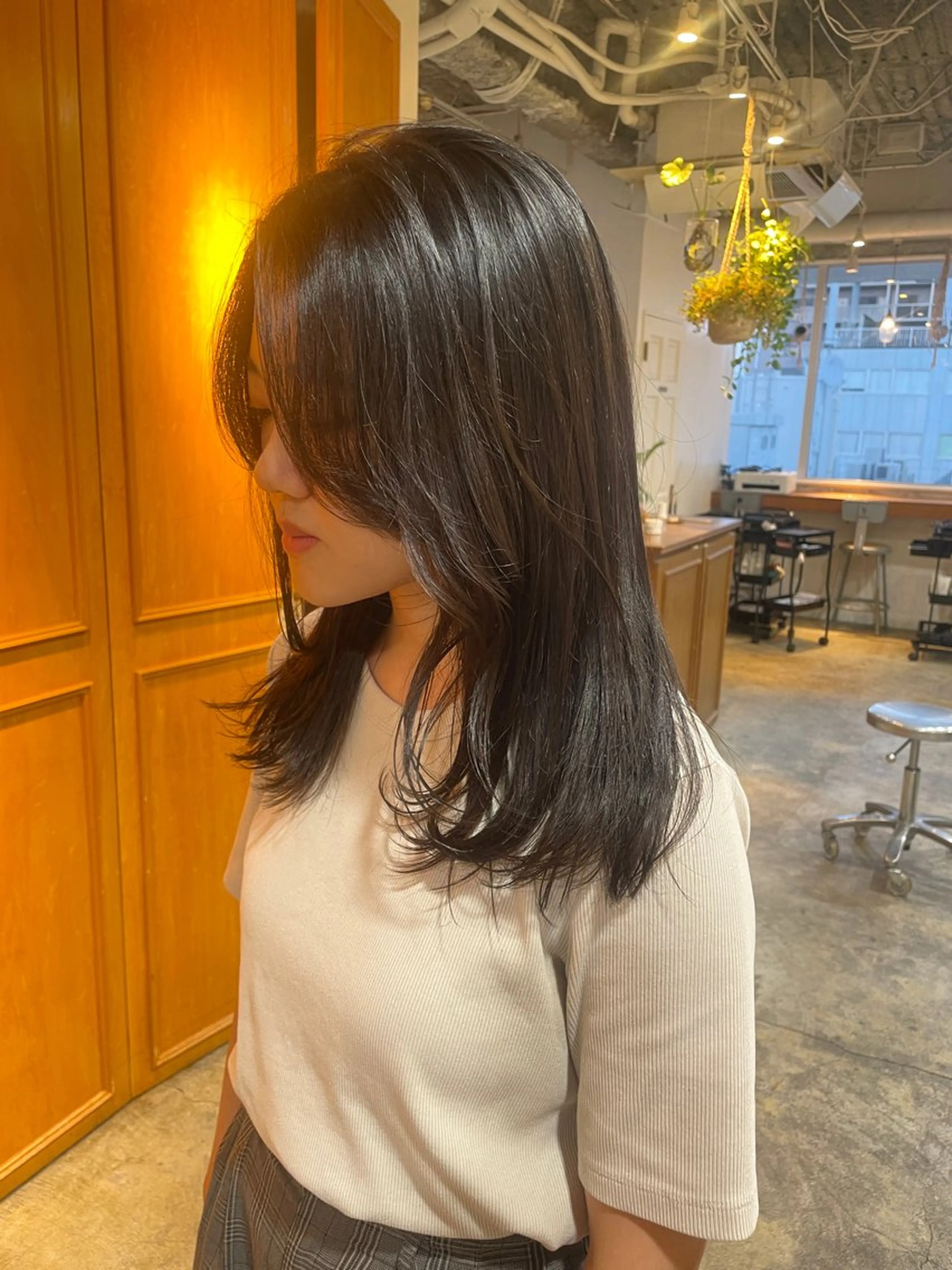 ミディアム カラー 韓国ヘア/wカラー レイヤー/RIN🎀のヘアスタイル