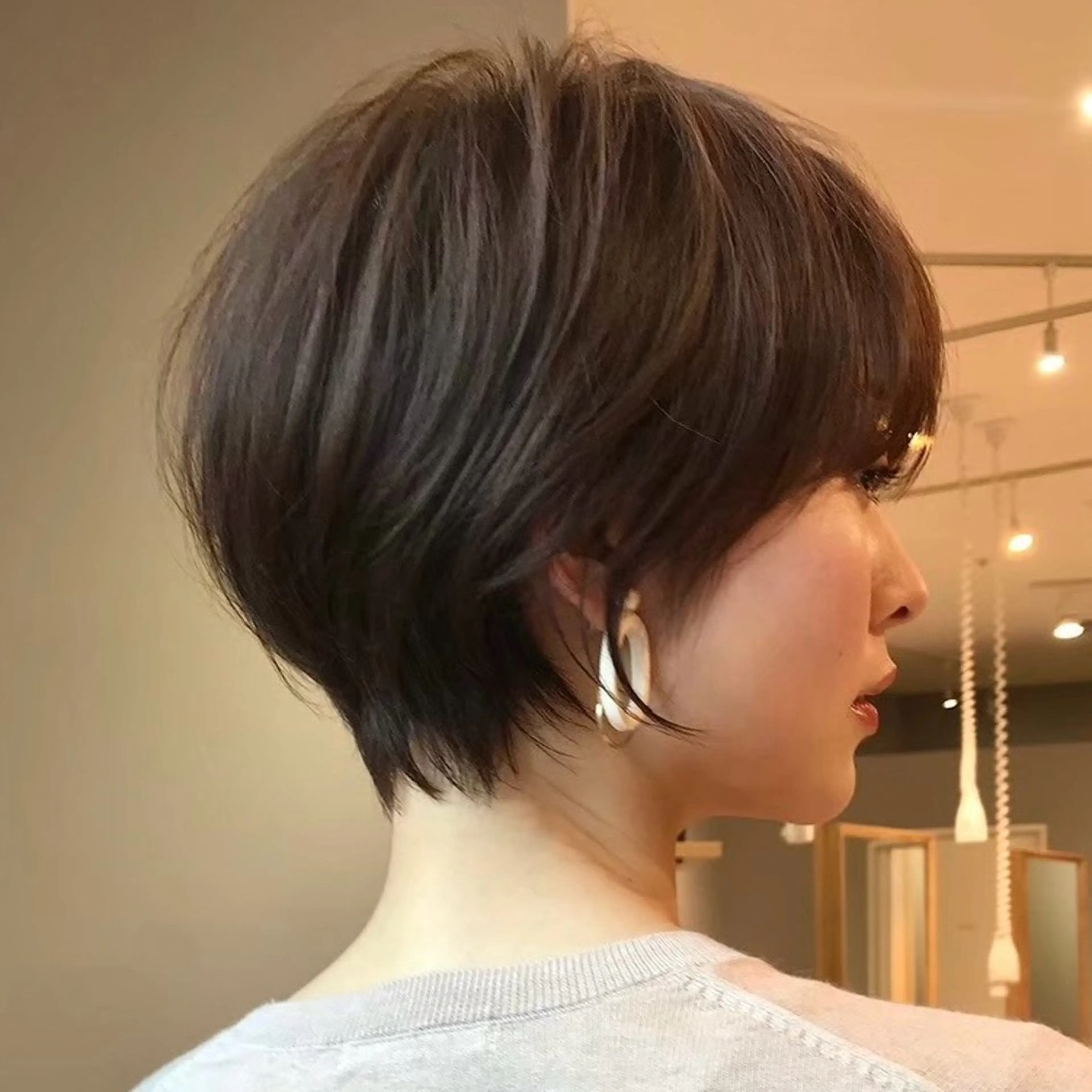 ショート 結べるレイヤーカット /カラー/あさかのヘアスタイル