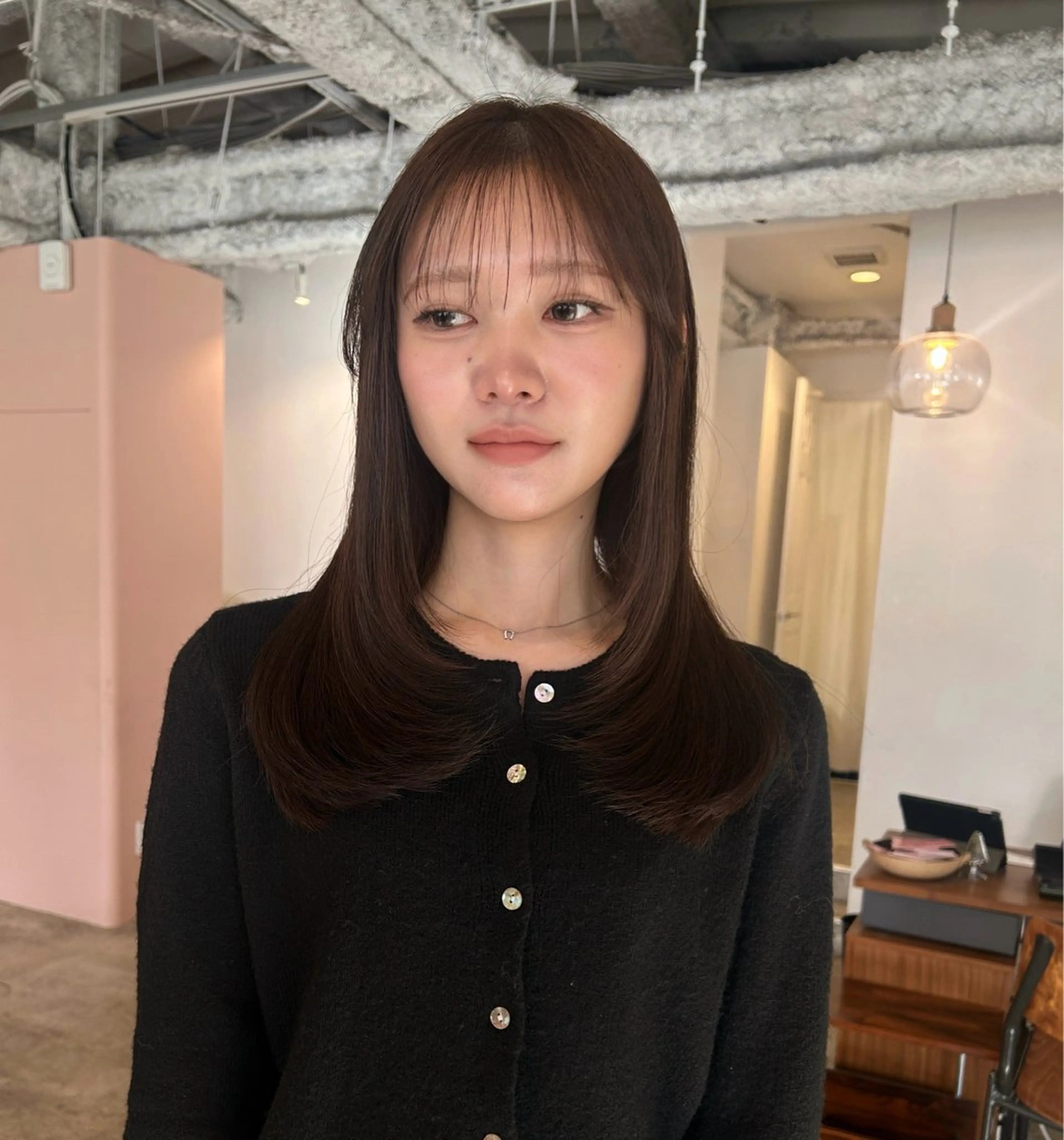 セミロング カラー ヘアアレンジ アッシュ カット ヘアカラー 🎀suzuna 透明感colorのヘアスタイル