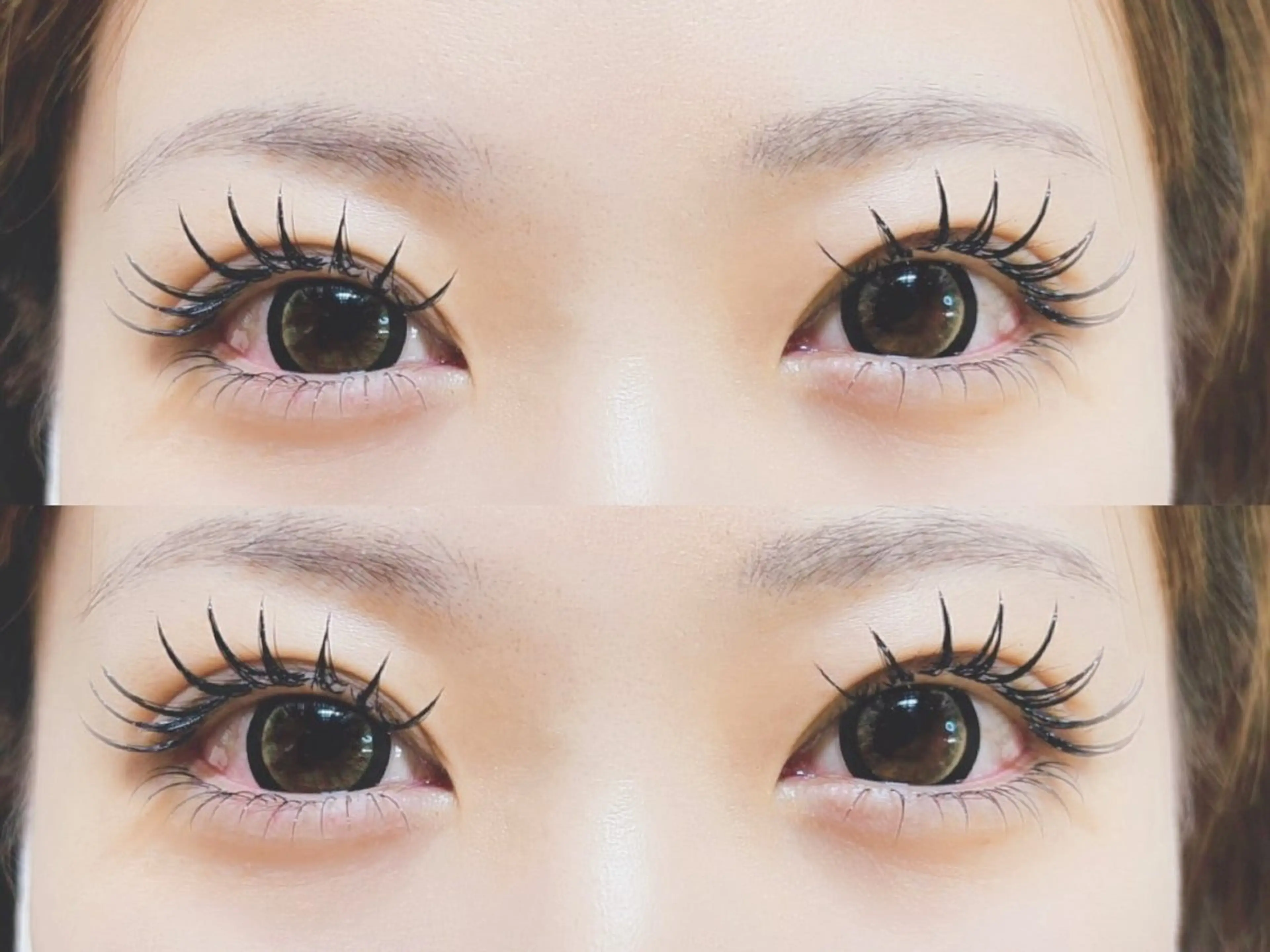 マツエク・マツパ 付け放題 バインドロック 束感まつ毛 フラットラッシュ パリジェンヌラッシュリフト マツエク オーロラ所属・AURORA RINAのマツエク・マツパデザイン