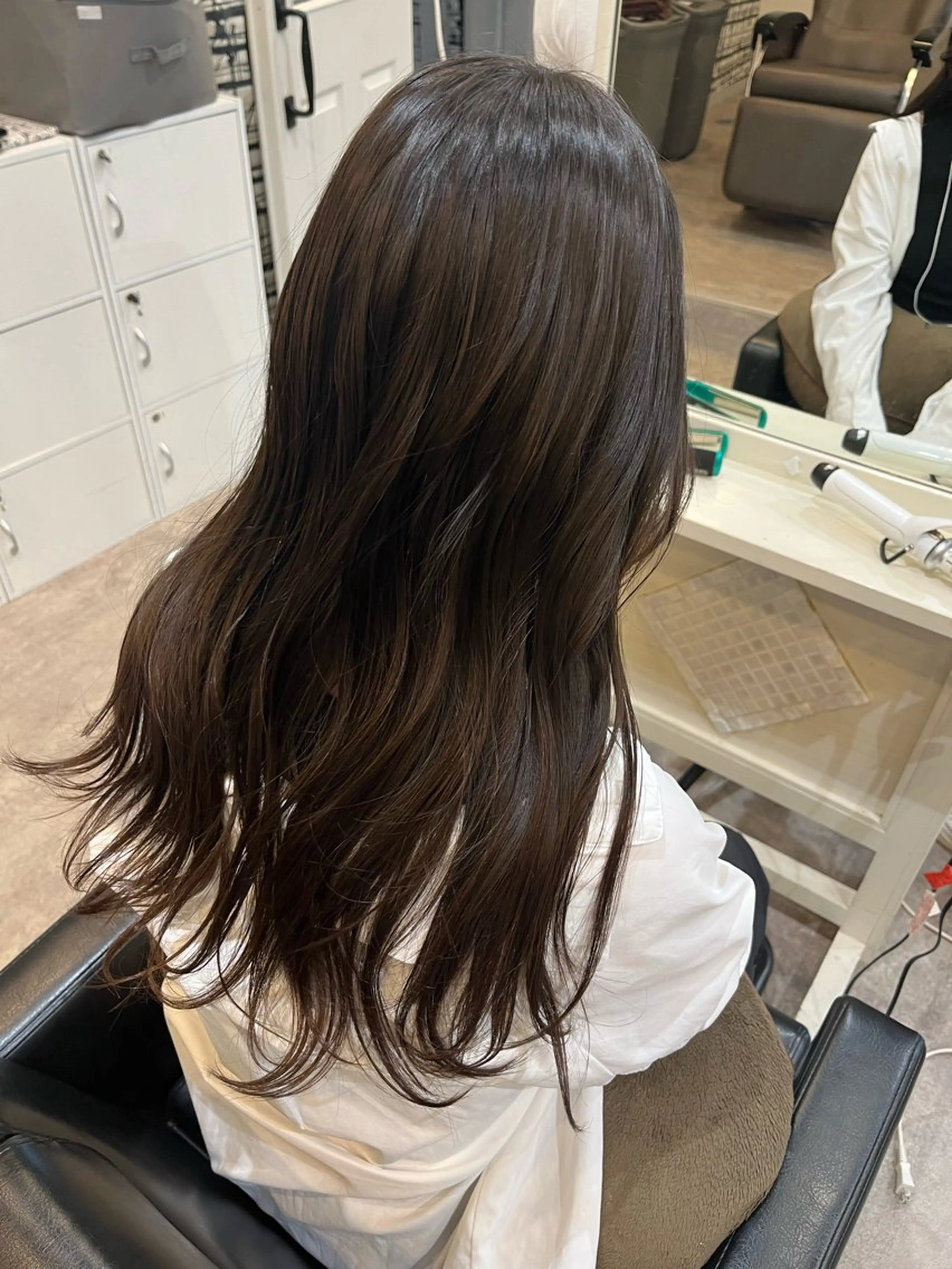 ロング トリートメント 顔まわり/透け感 カラー/青栁優🔆のヘアスタイル