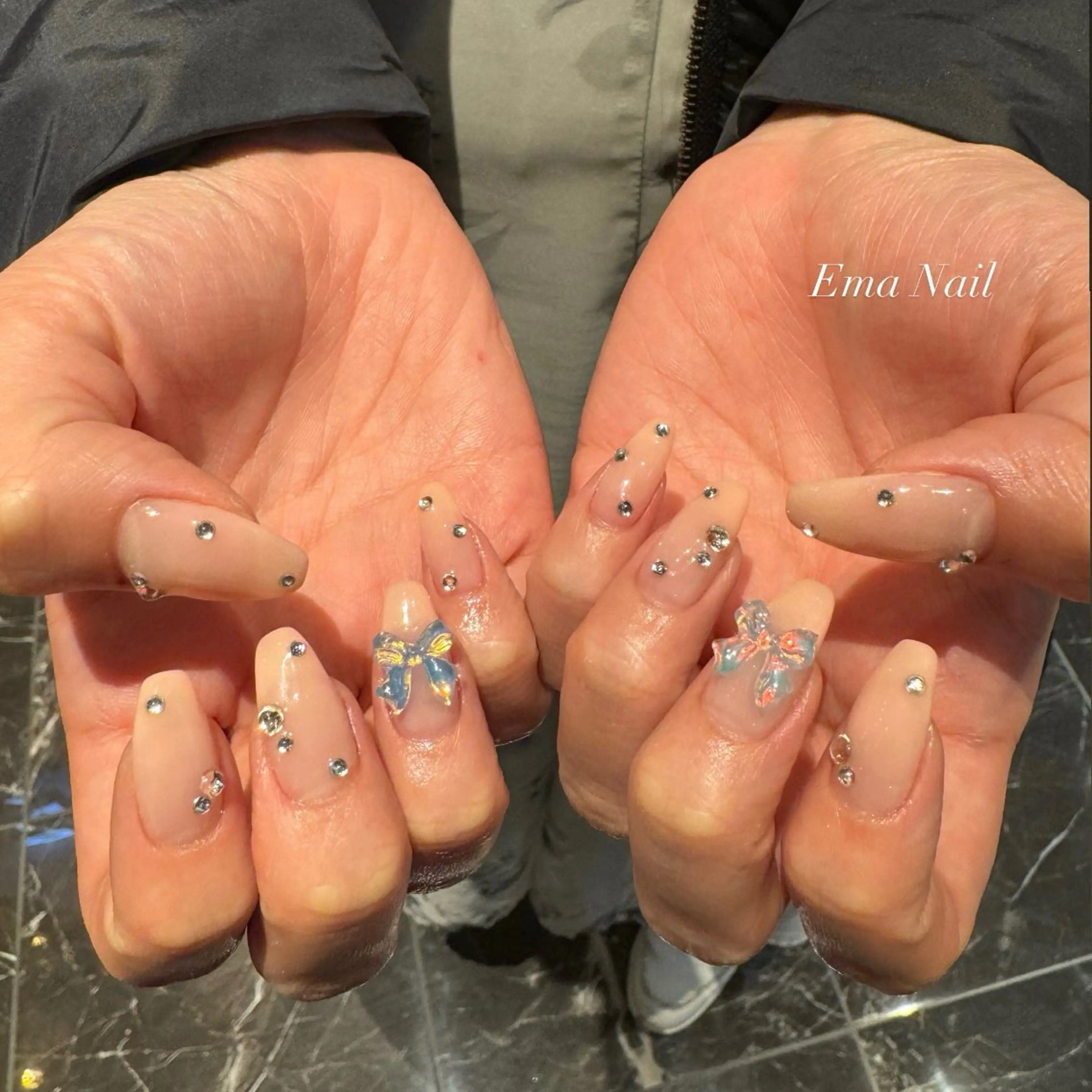 ネイル ハンドネイル EmaNail＋KIHAKUYA東大阪瓢箪山店所属・EmaNail YUIのネイルデザイン