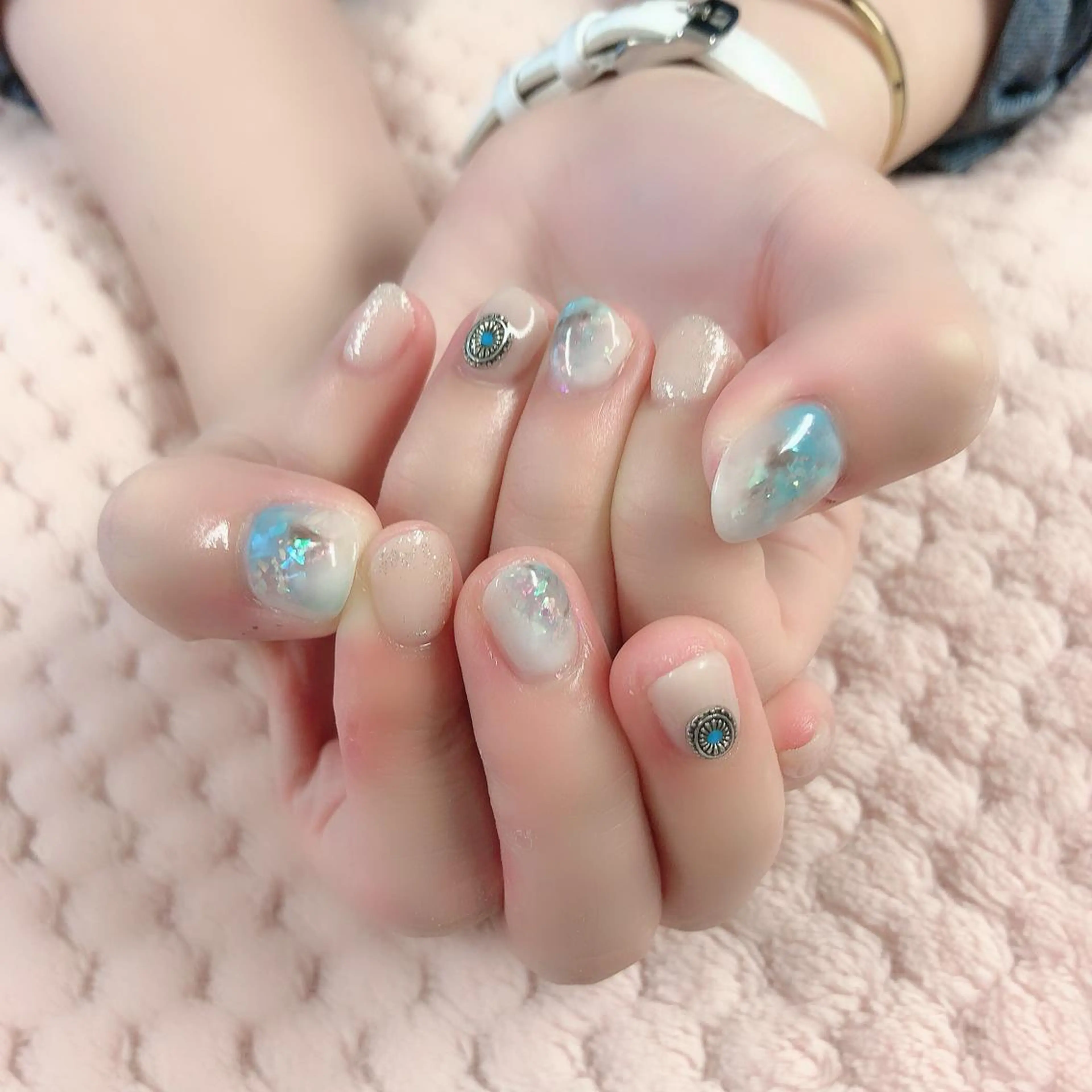 ネイル ニュアンスネイル 夏ネイル ono megumiのネイルデザイン