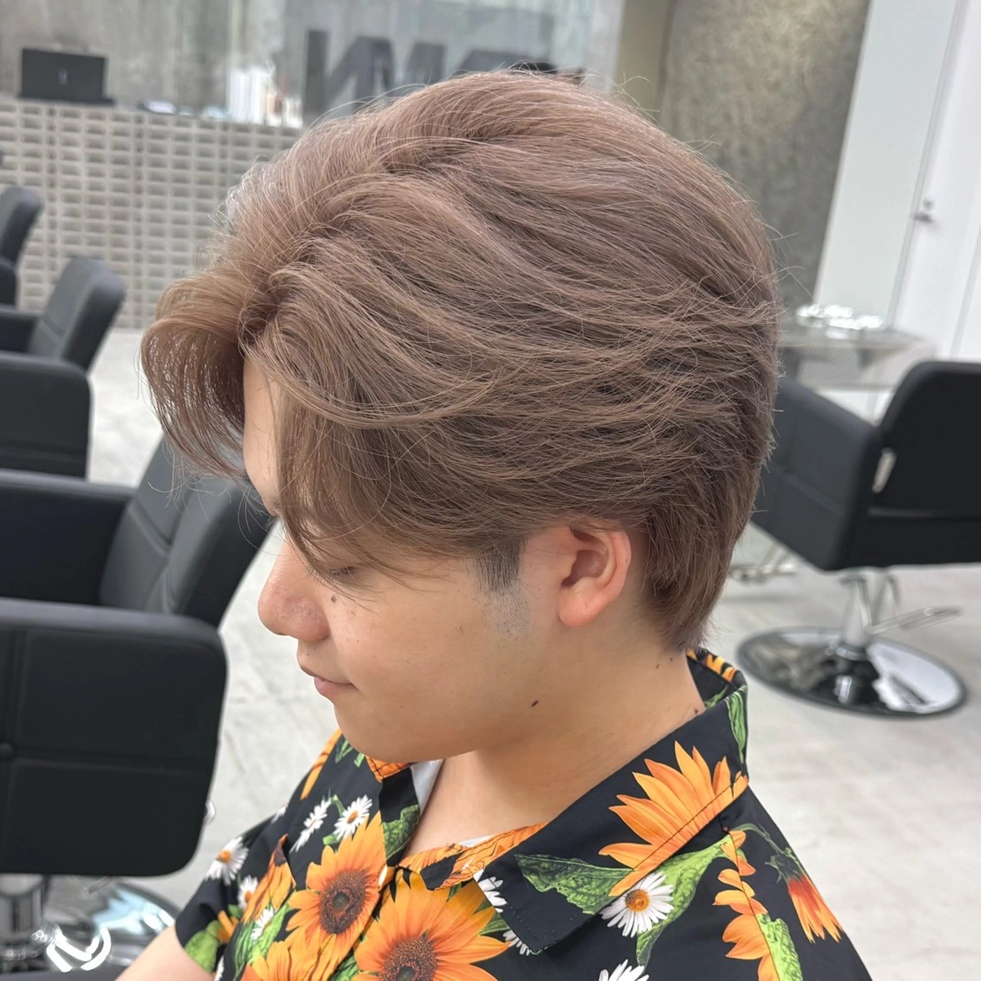 カラー メンズ カット ヘアカラー トリートメント rinko/メンズ/ ブリーチカラー/栄のヘアスタイル