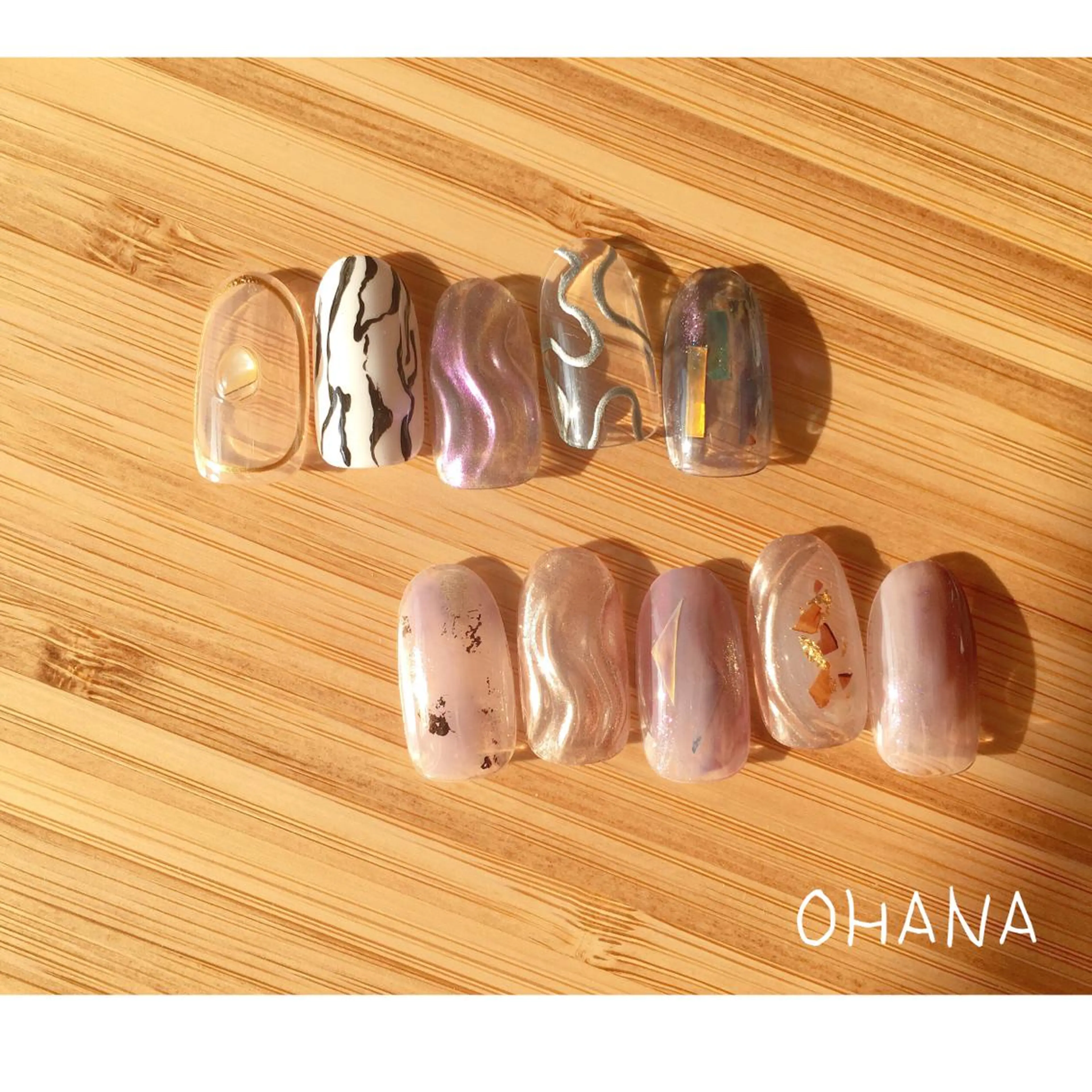 ネイル フットネイル ミラーネイル ニュアンスネイル ショートネイル 冬ネイル nailroom OHANA🌴のネイルデザイン