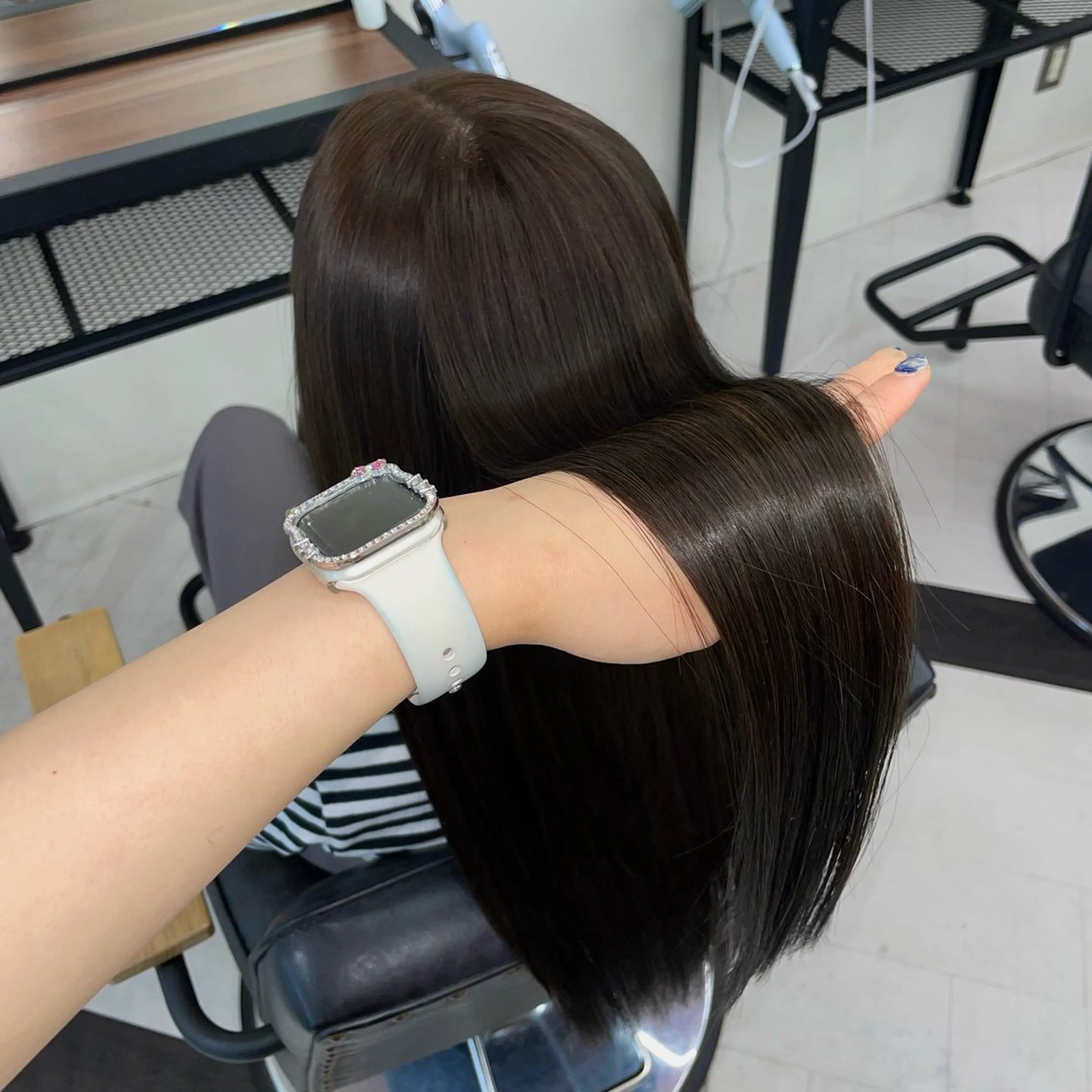 ロング カラー ななみ.⋆𝜗𝜚 暖色艶カラー/まつパのヘアスタイル