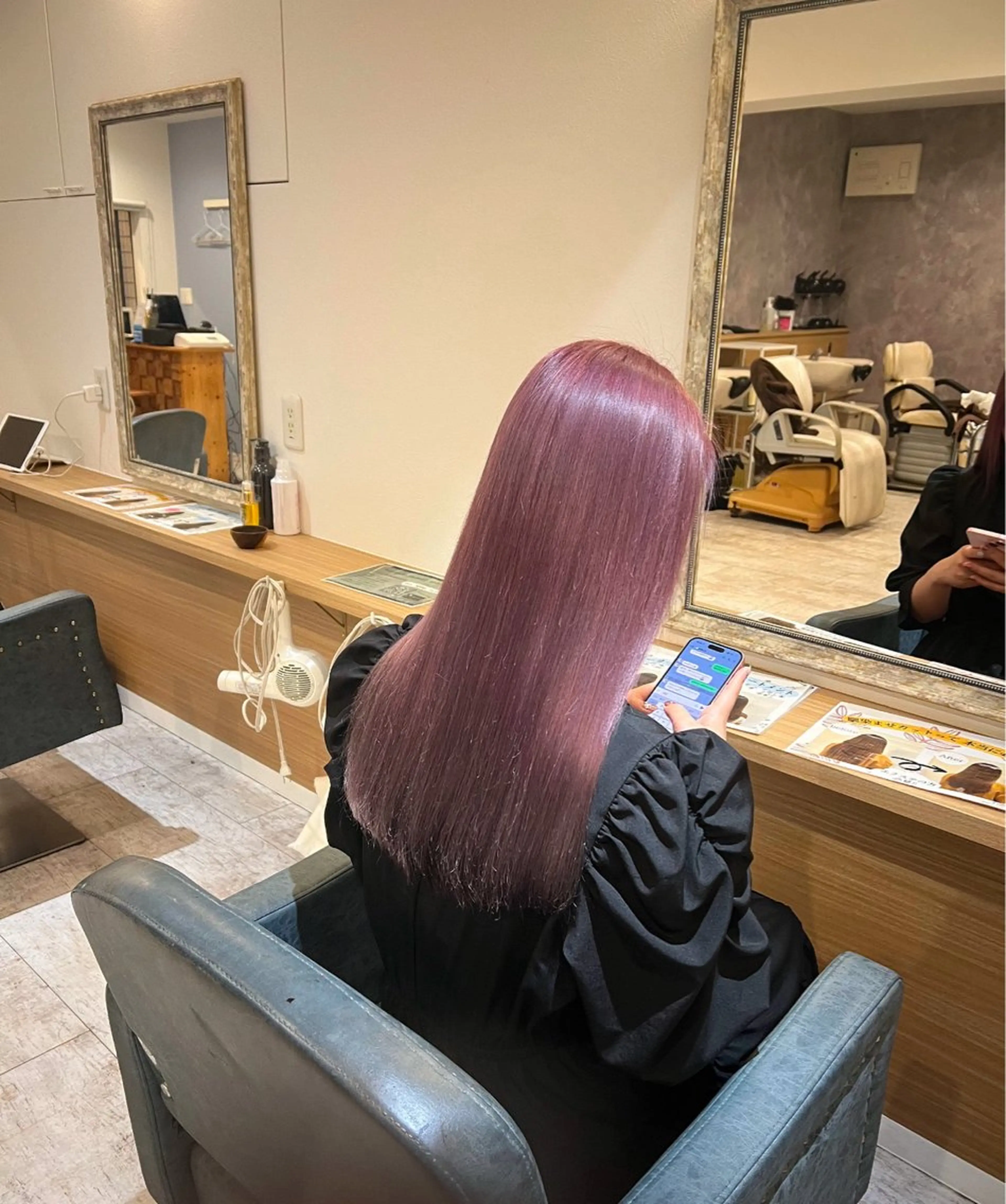 ロング 島木 琉矢のヘアスタイル