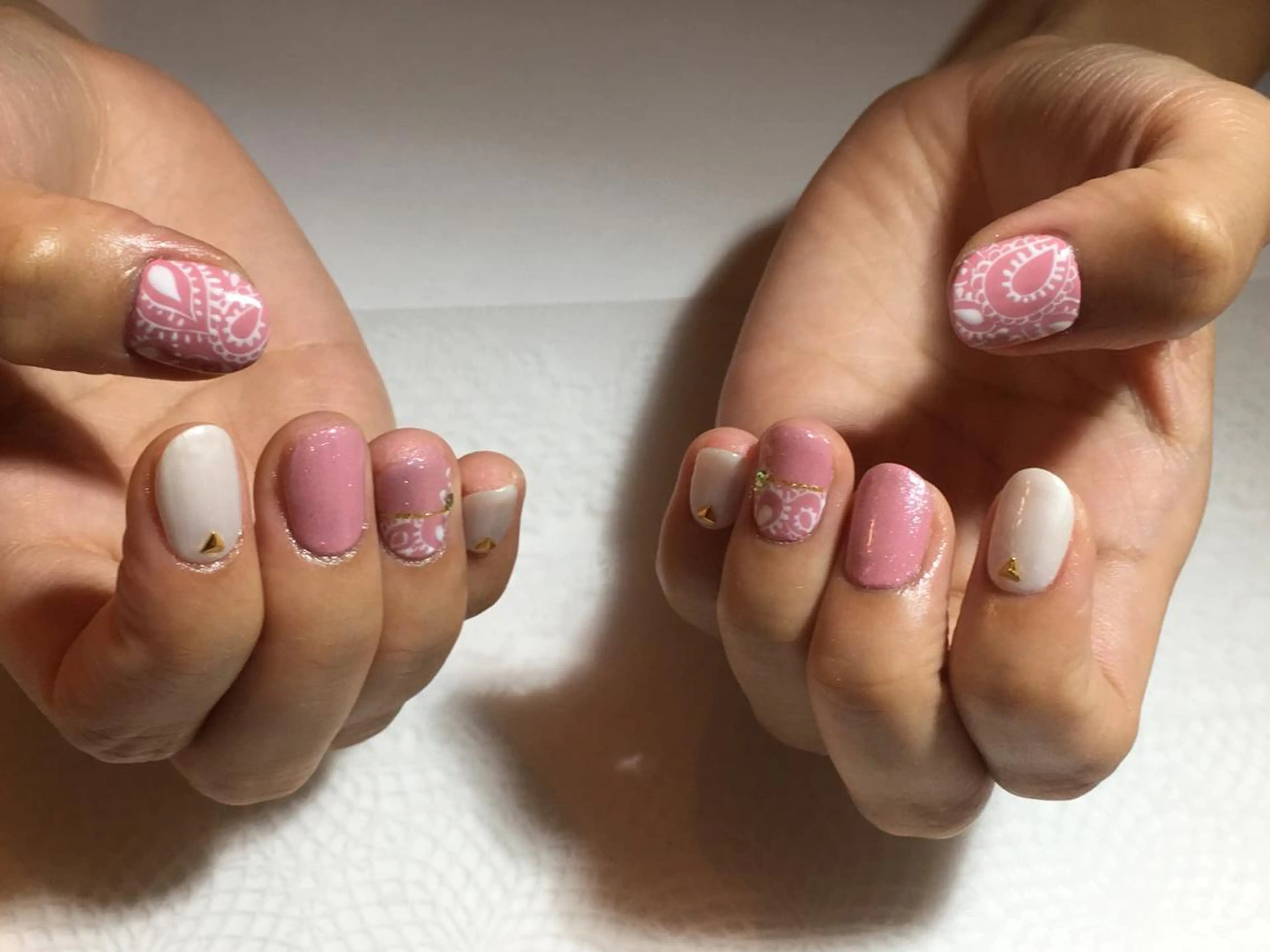 ネイル ピンク 古川 里美のネイルデザイン