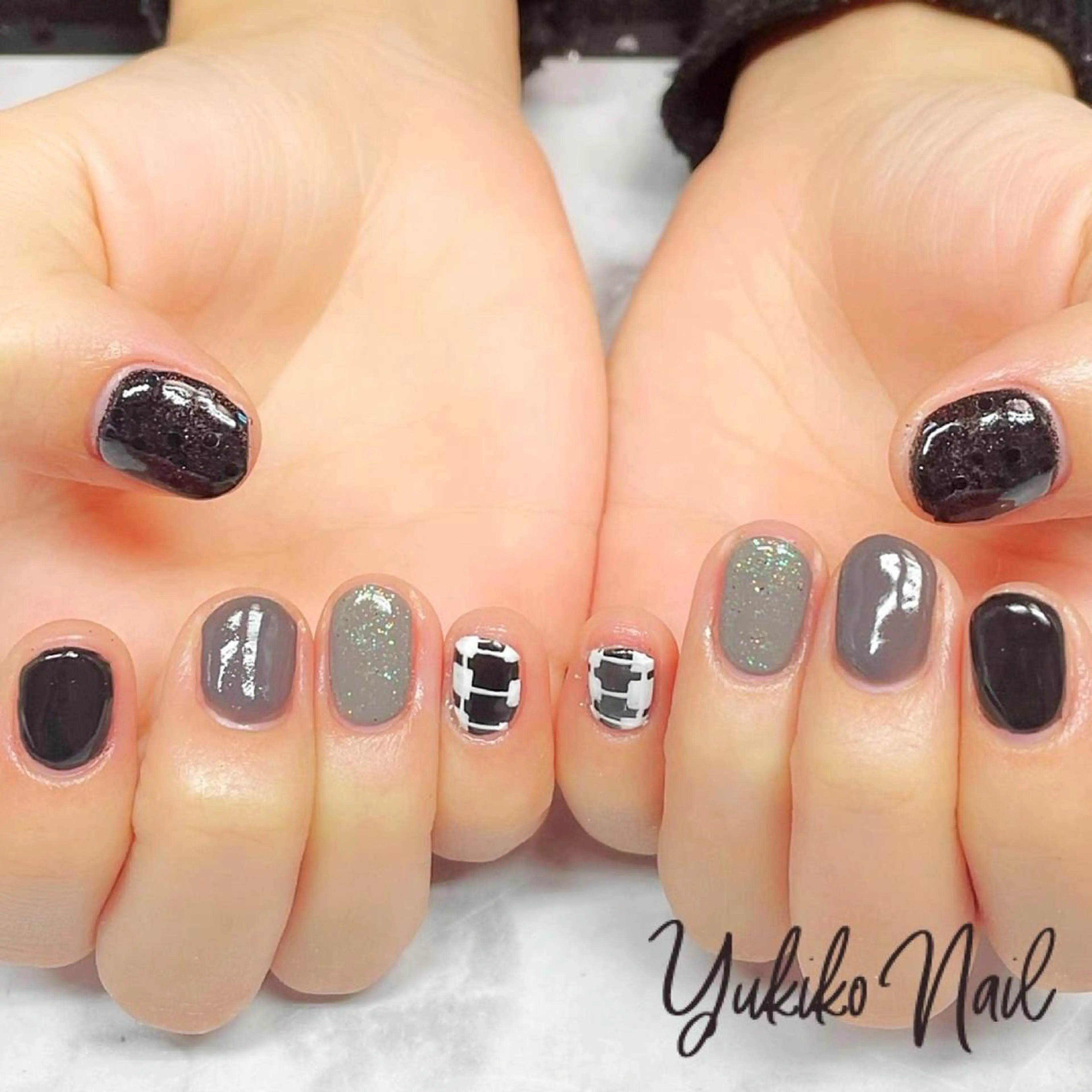 ネイル グラデーション 持ち込み ハンドネイル ユキコ ネイルのネイルデザイン